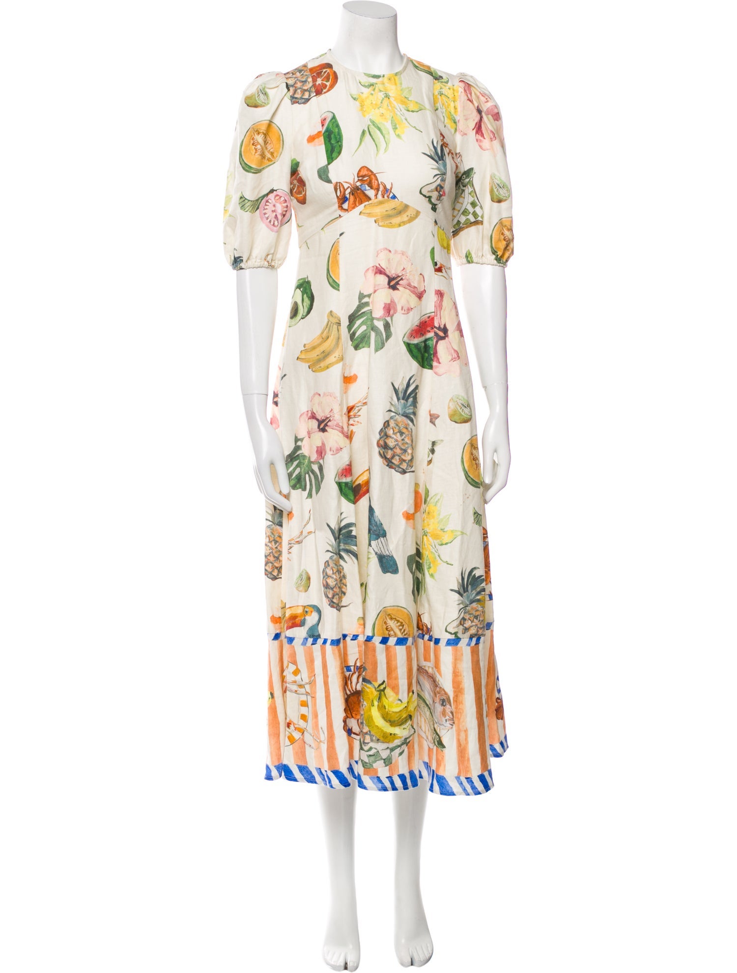 ALÉMAIS Floral Print Long Dress