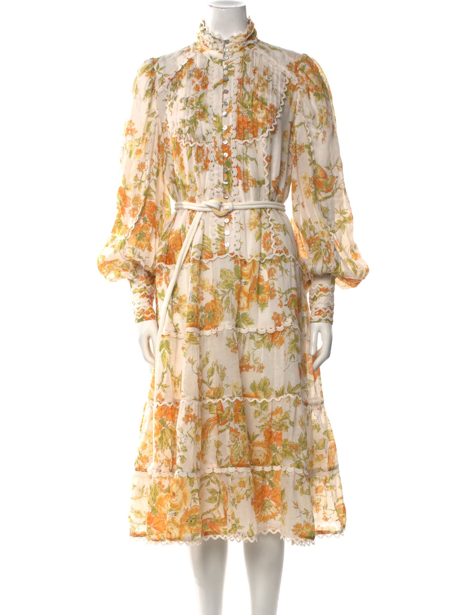 ALÉMAIS Floral Print Long Dress