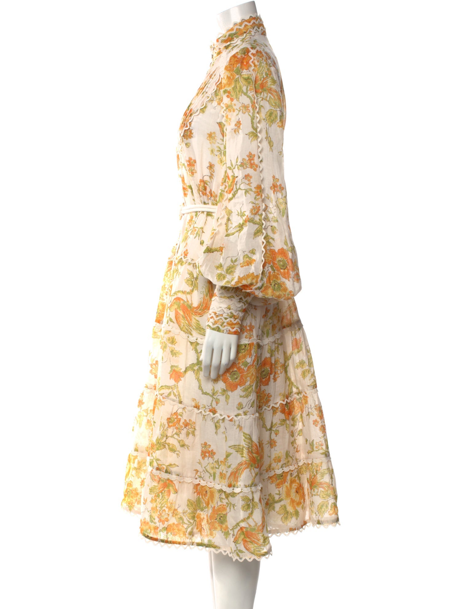 ALÉMAIS Floral Print Long Dress