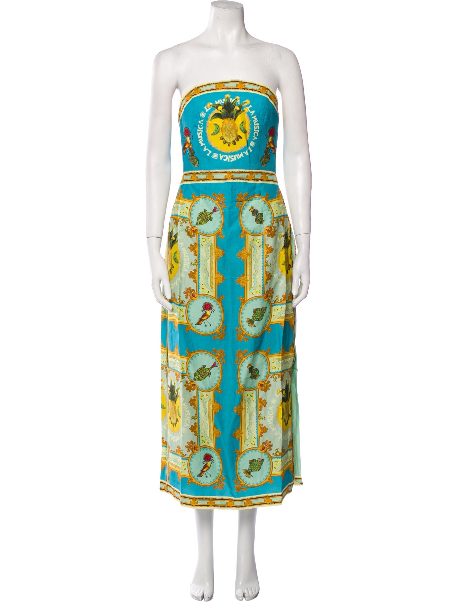 ALÉMAIS Printed Midi Length Dress
