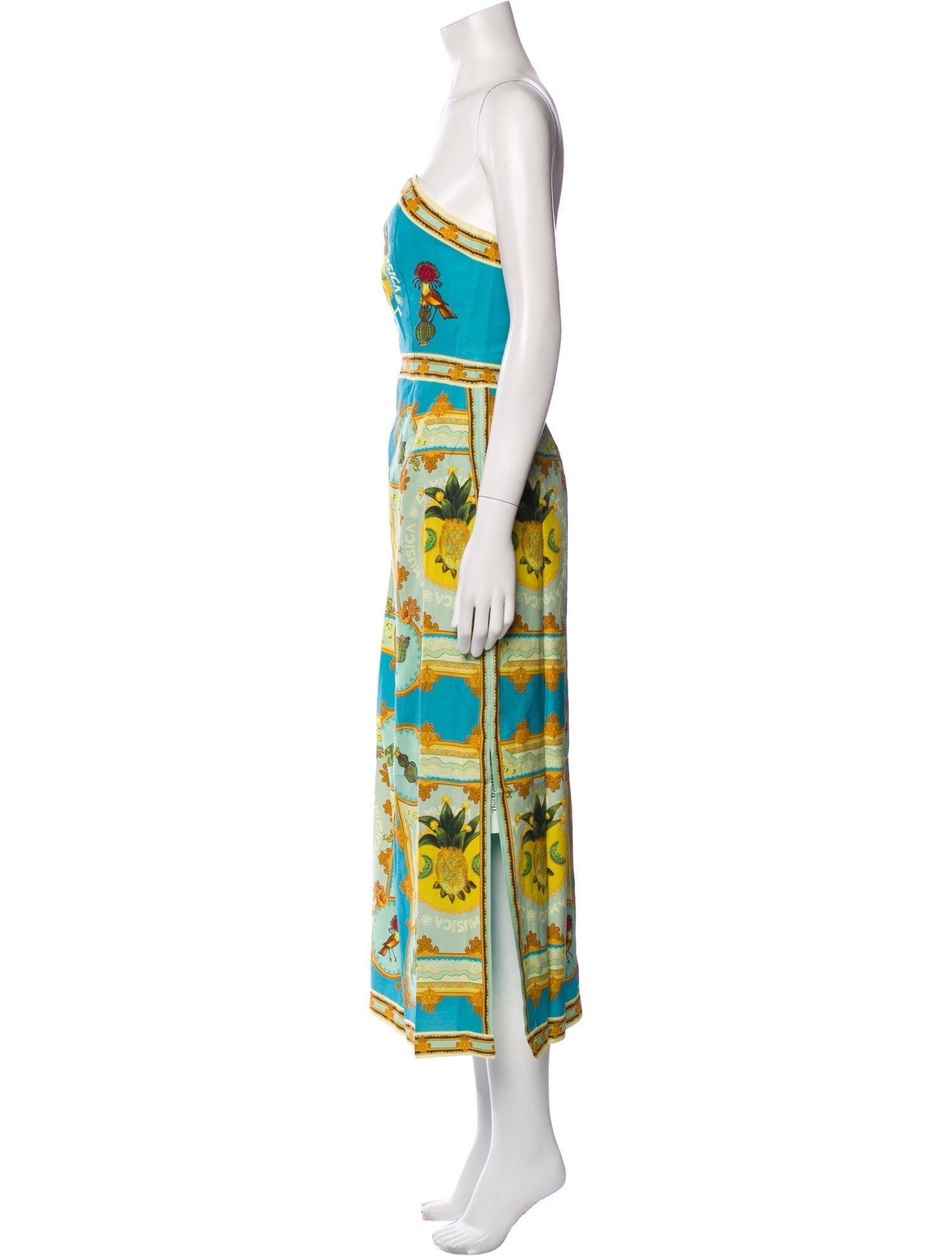 ALÉMAIS Printed Midi Length Dress