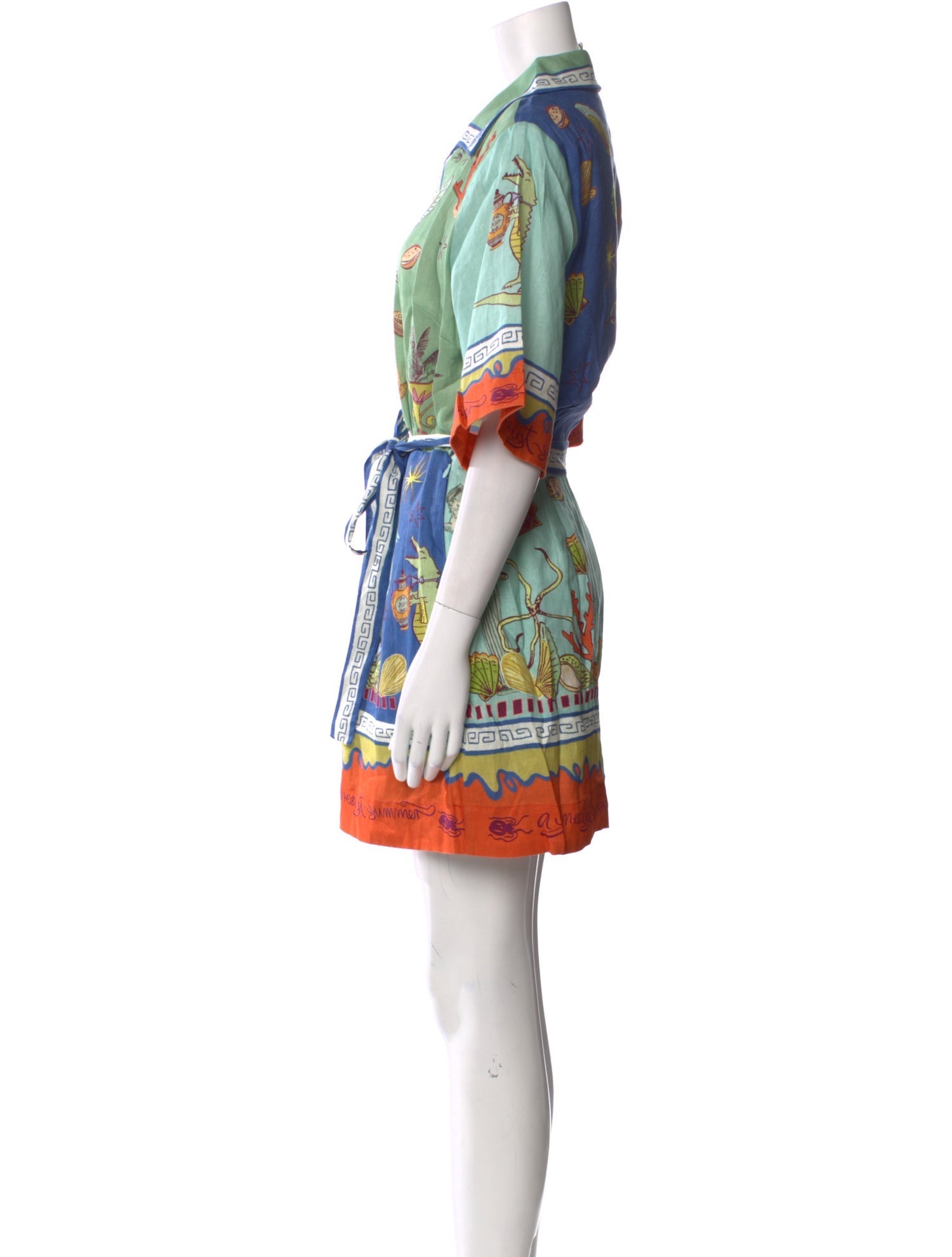 ALÉMAIS Linen Mini Dress