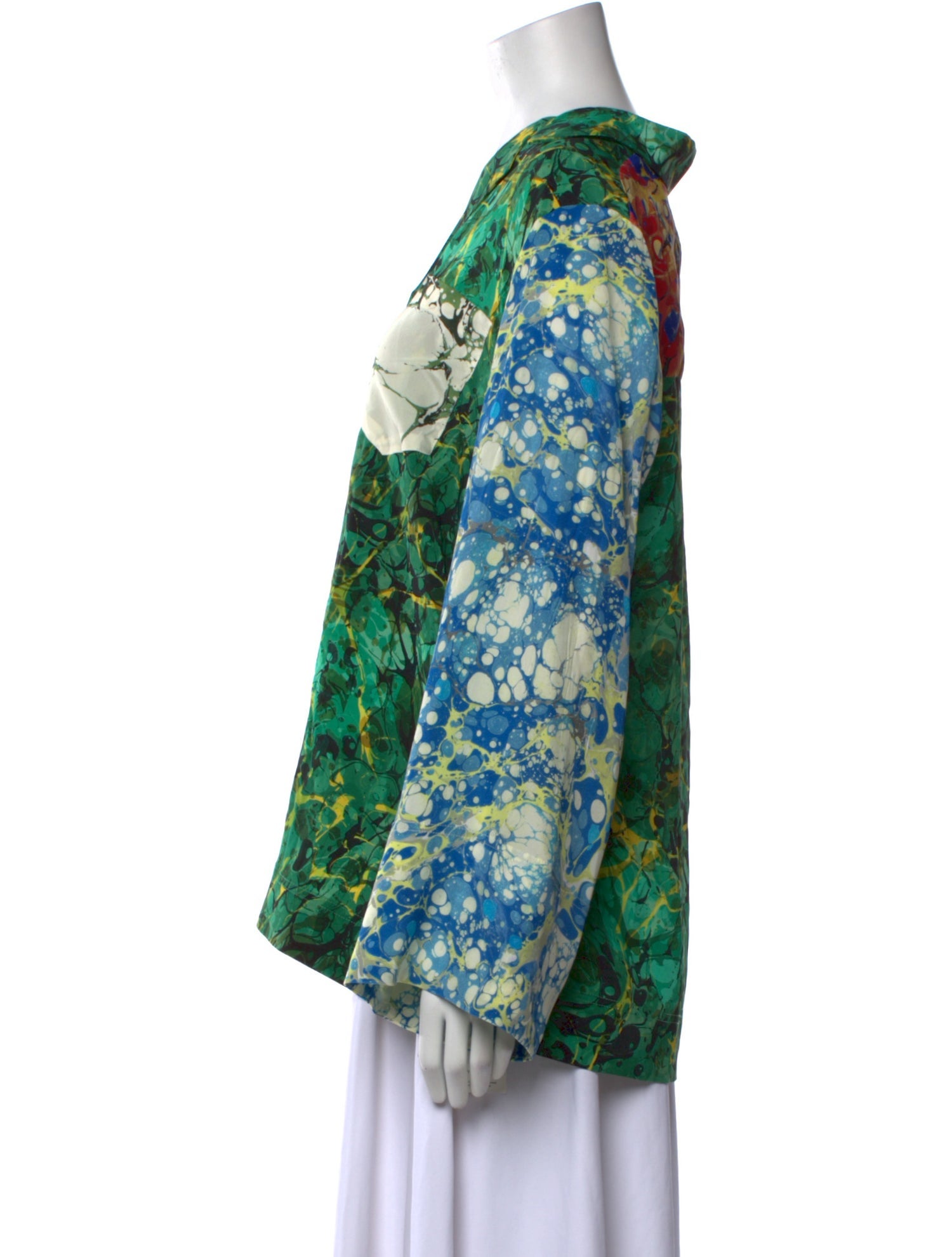 ALÉMAIS Silk Floral Print Blouse w/ Tags