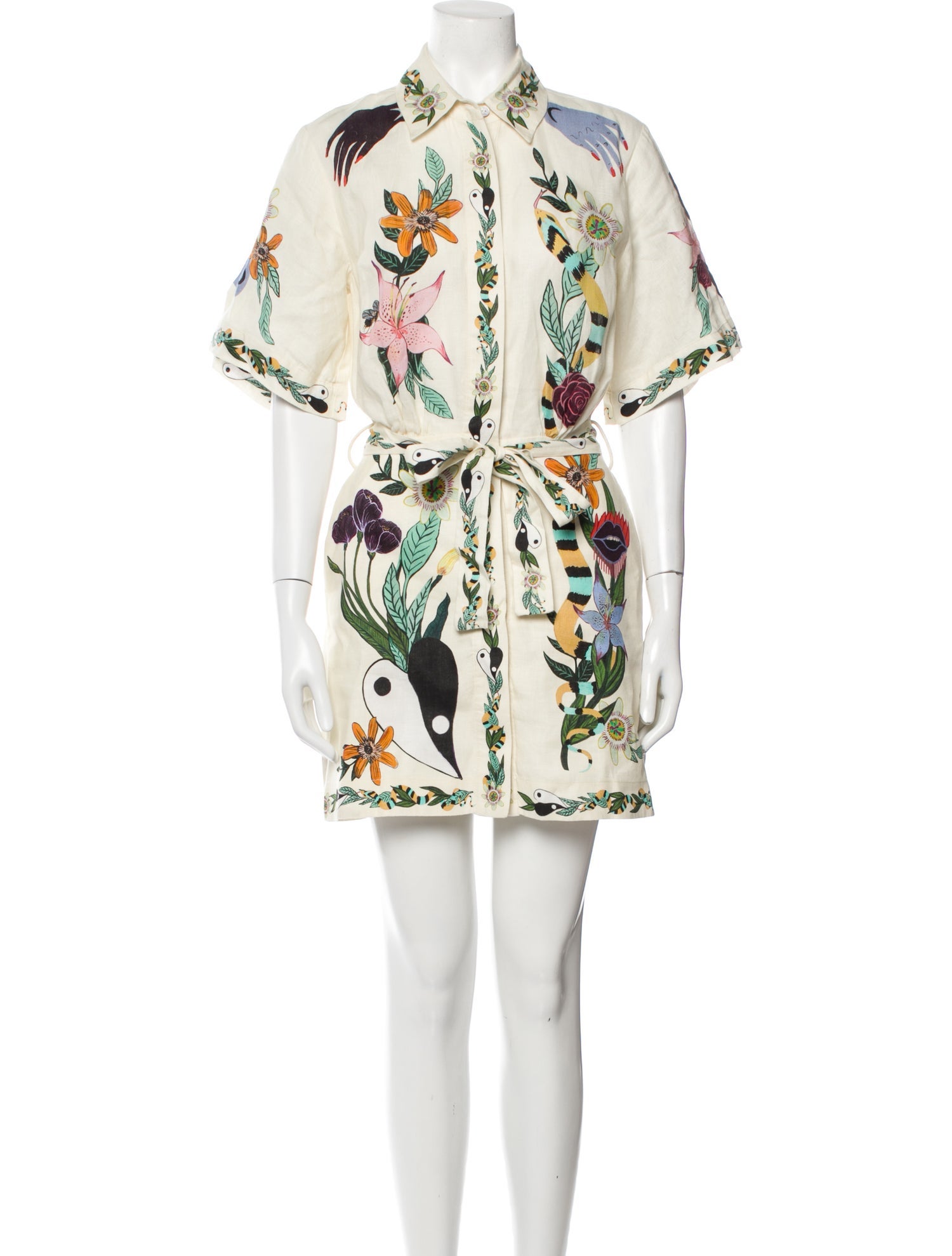 ALÉMAIS Printed Mini Dress