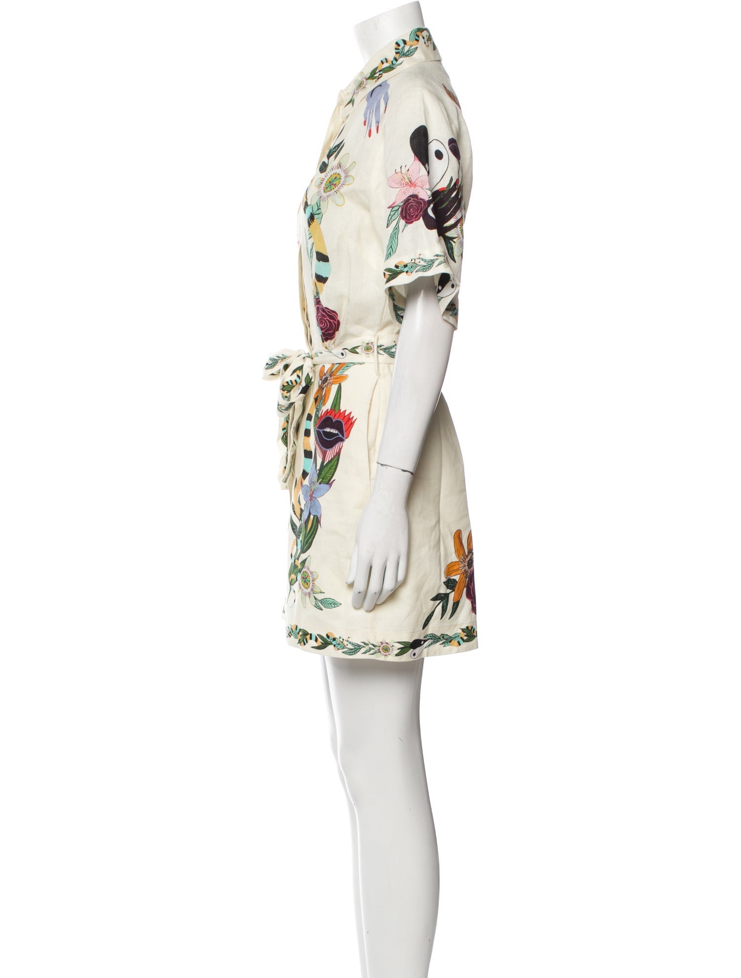 ALÉMAIS Printed Mini Dress