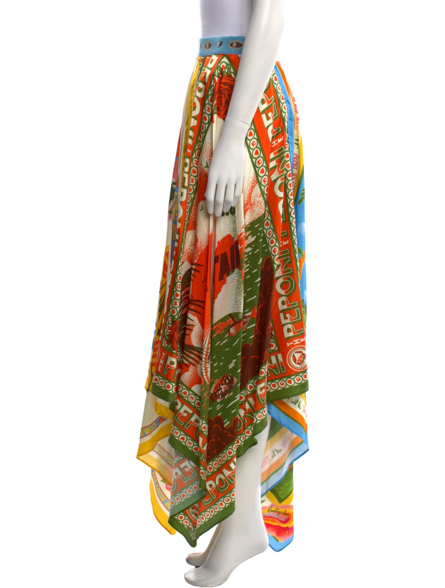 ALÉMAIS Silk Long Skirt w/ Tags