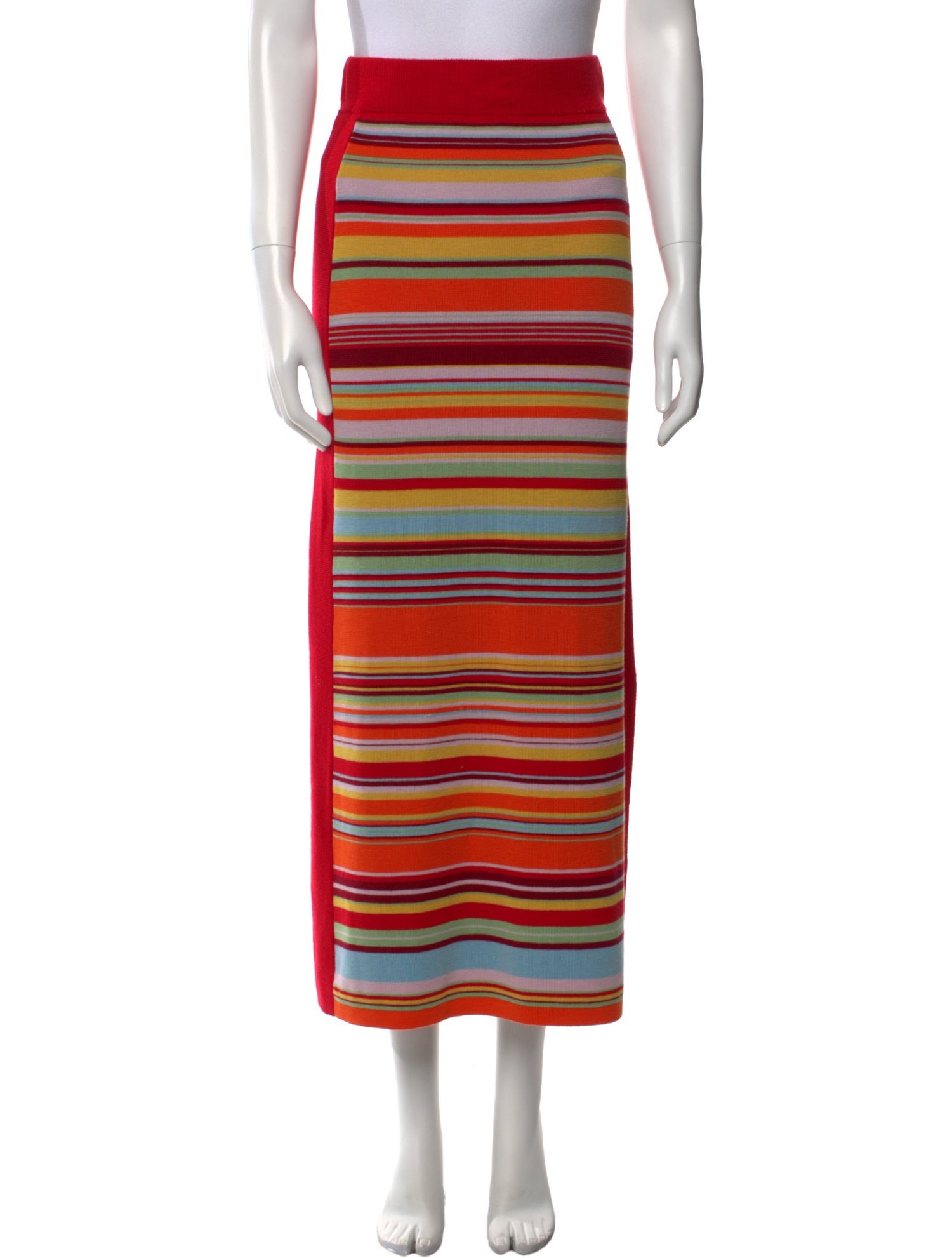 ALÉMAIS Merino Wool Midi Length Skirt