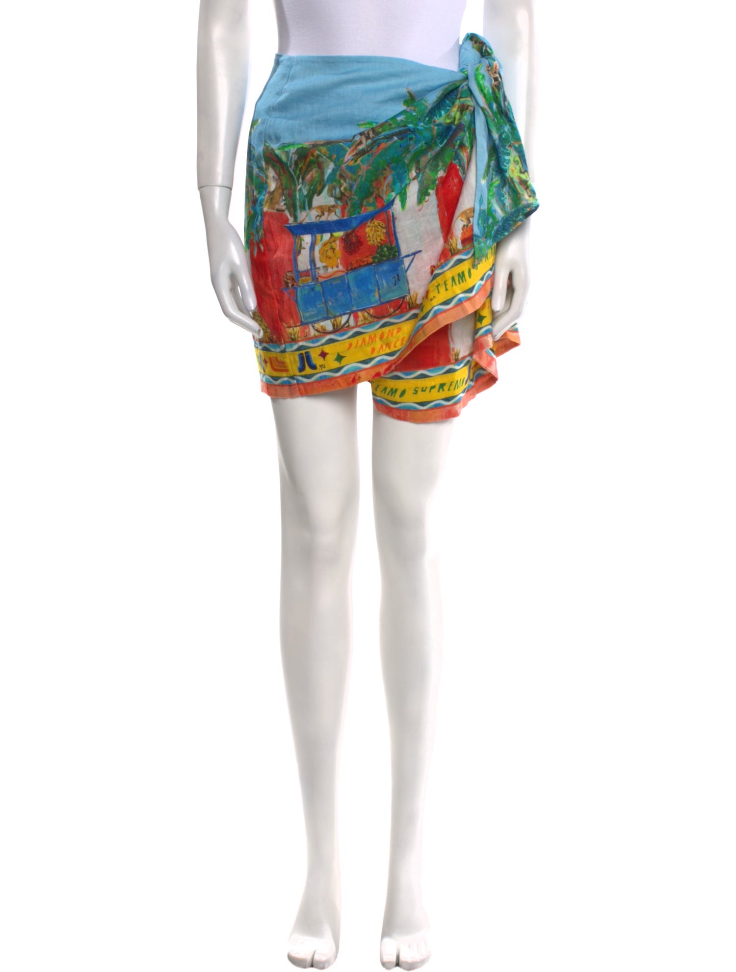ALÉMAIS Linen Mini Skirt