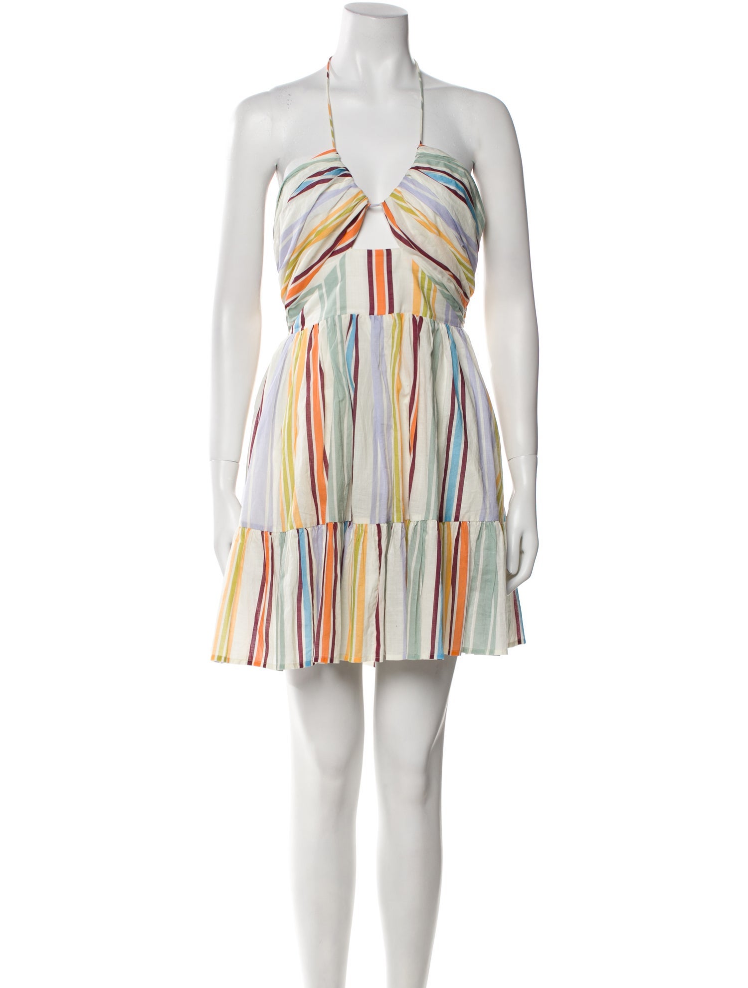 ALÉMAIS Striped Mini Dress