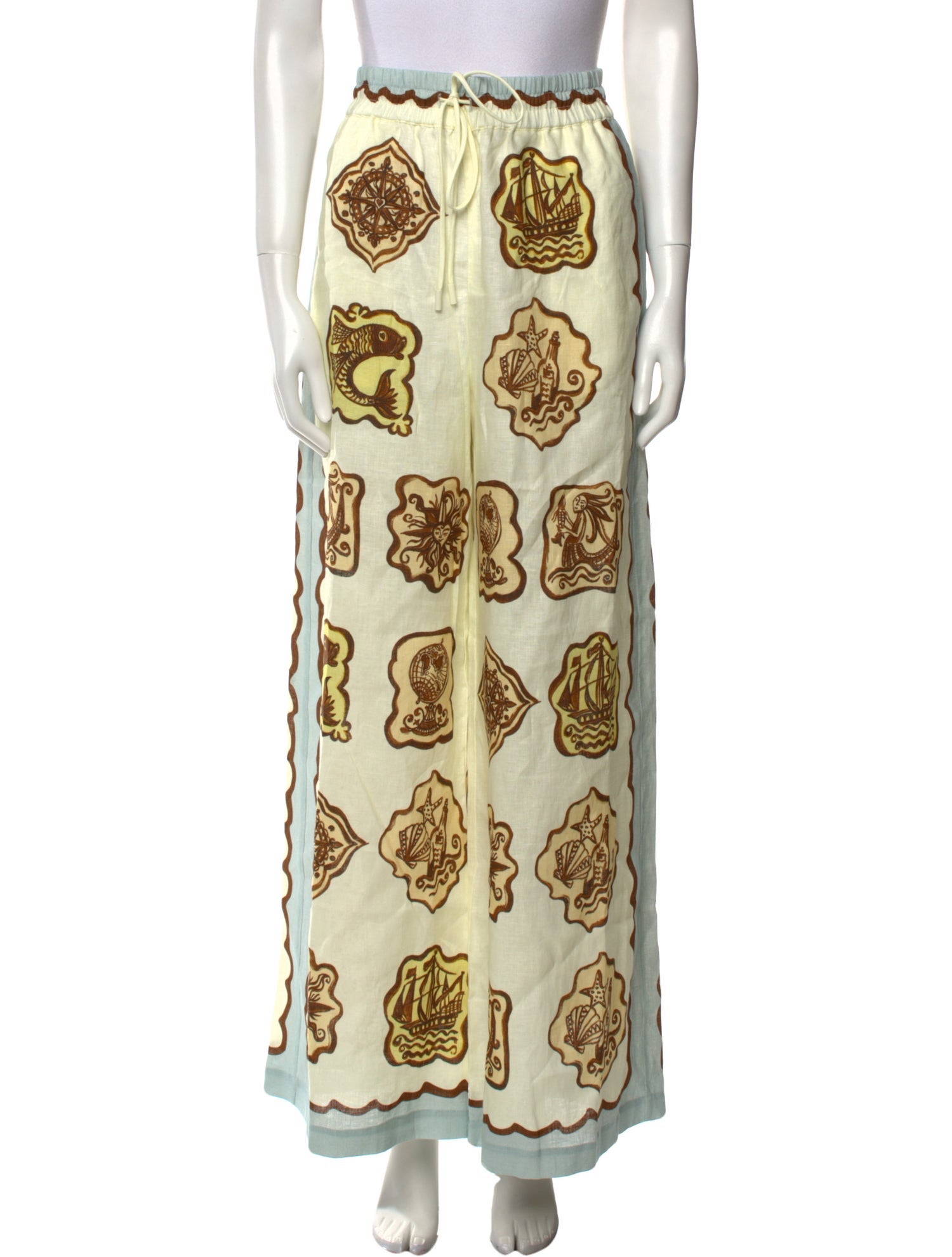 ALÉMAIS Linen Wide Leg Pants