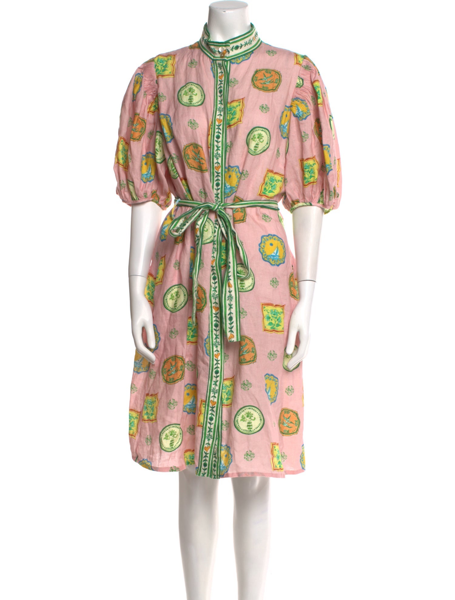 ALÉMAIS Printed Midi Length Dress