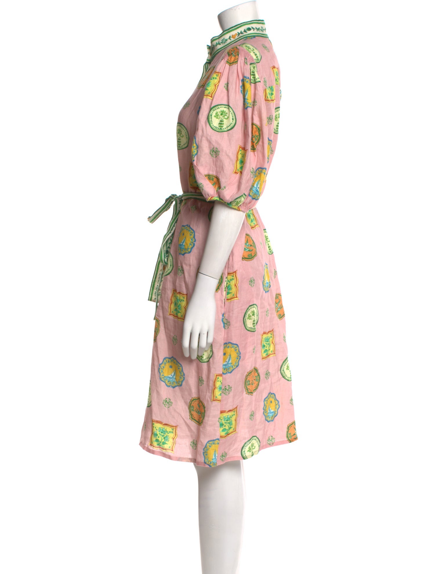 ALÉMAIS Printed Midi Length Dress