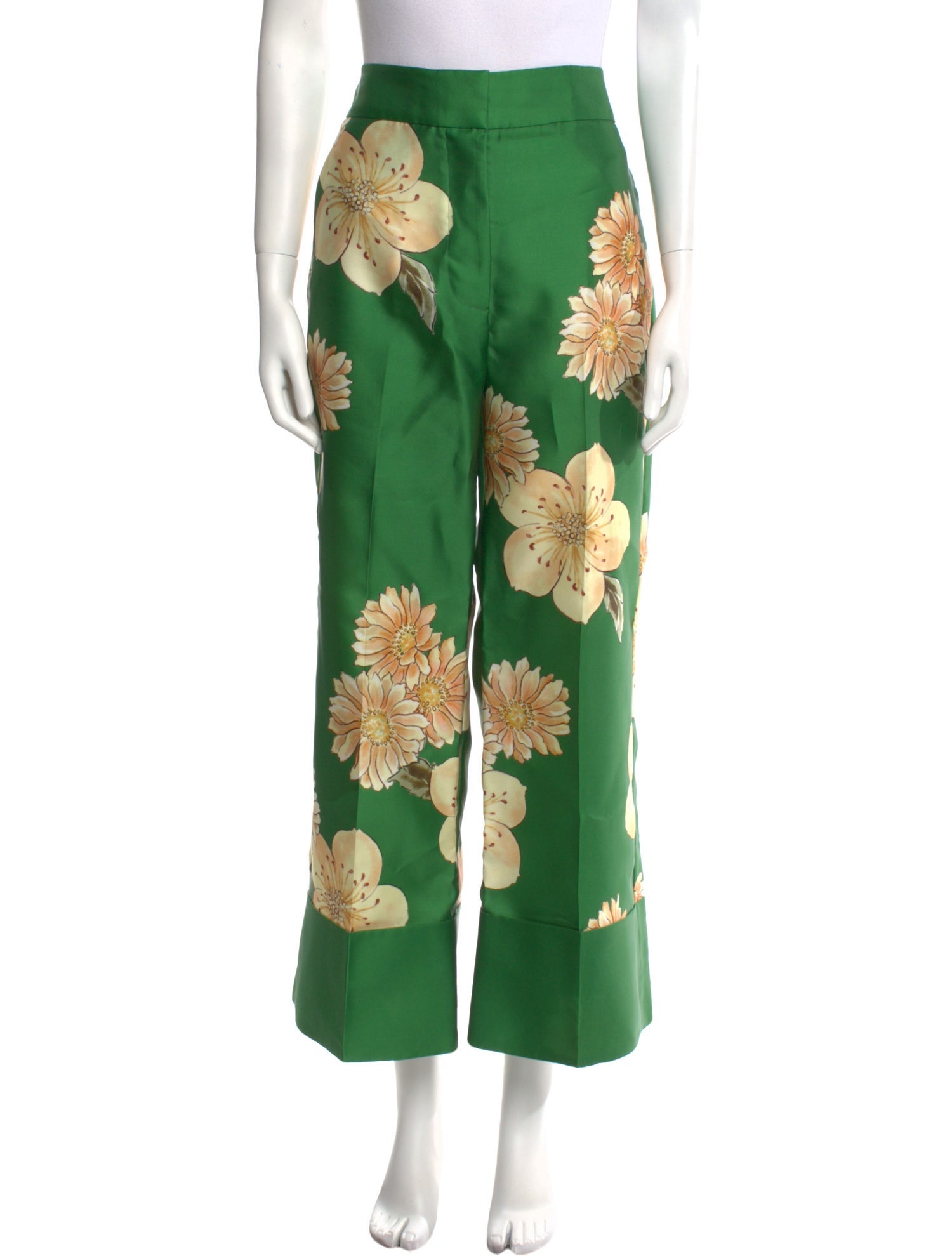 ALÉMAIS Floral Print Wide Leg Pants