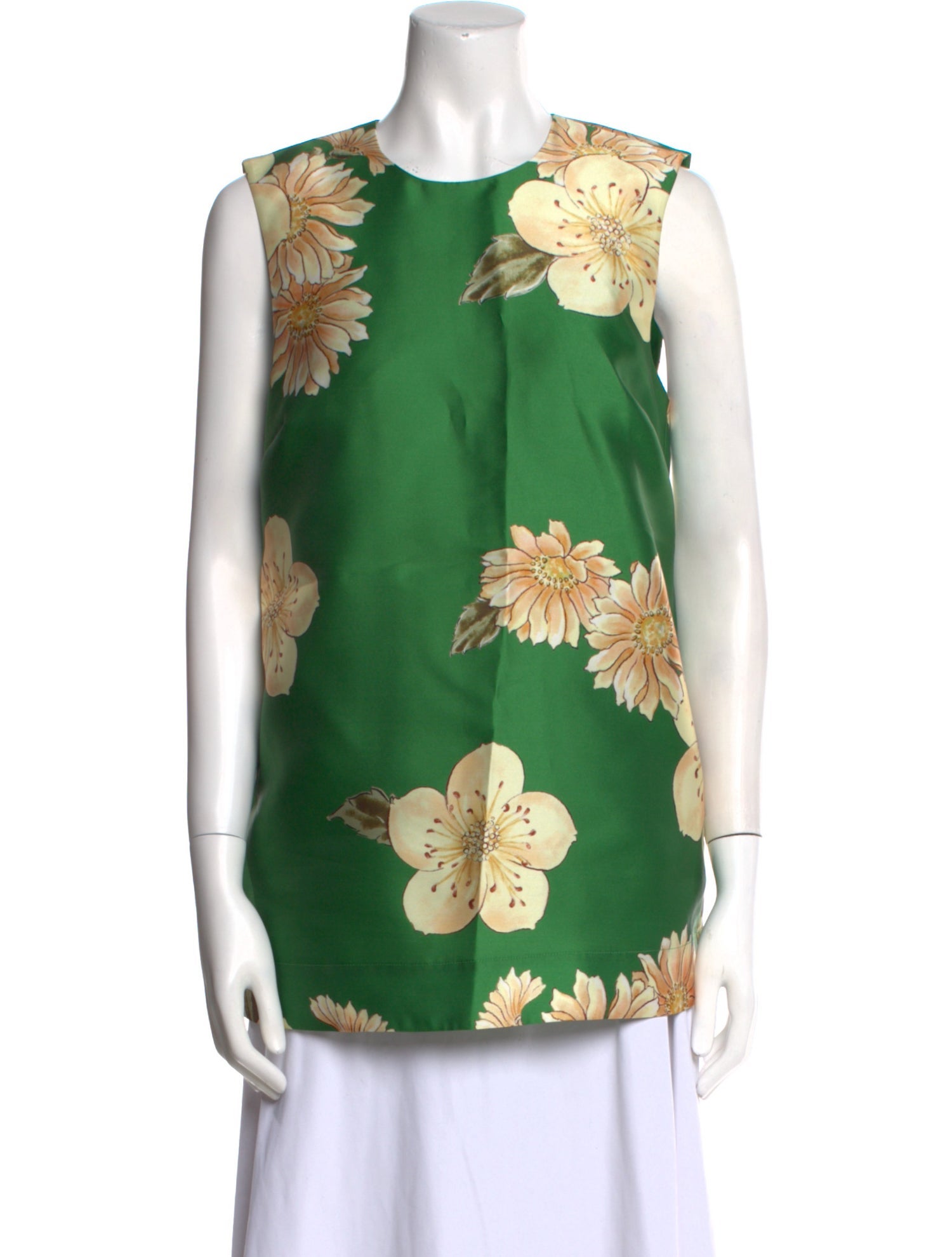 ALÉMAIS Floral Print Crew Neck Blouse