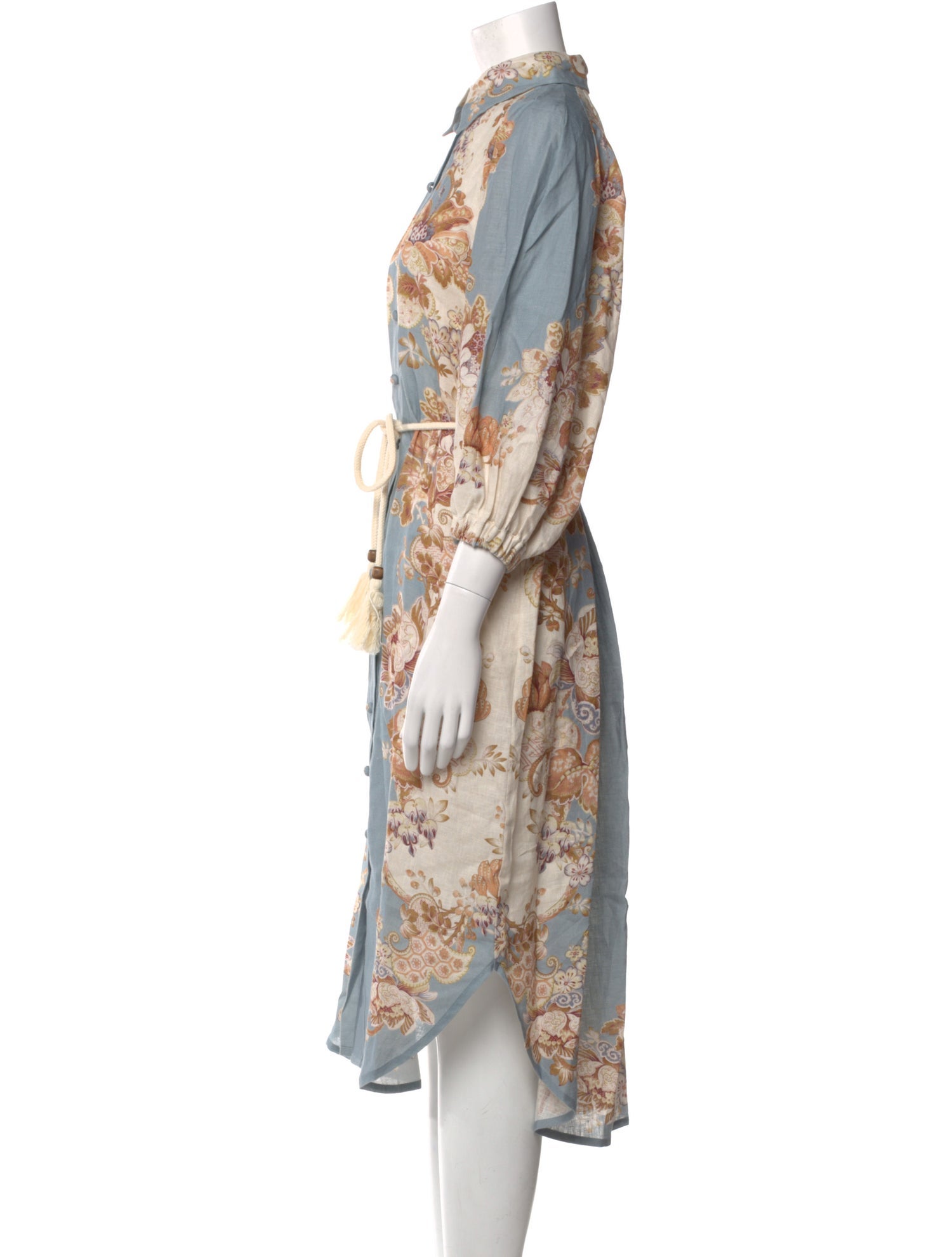 ALÉMAIS Linen Midi Length Dress