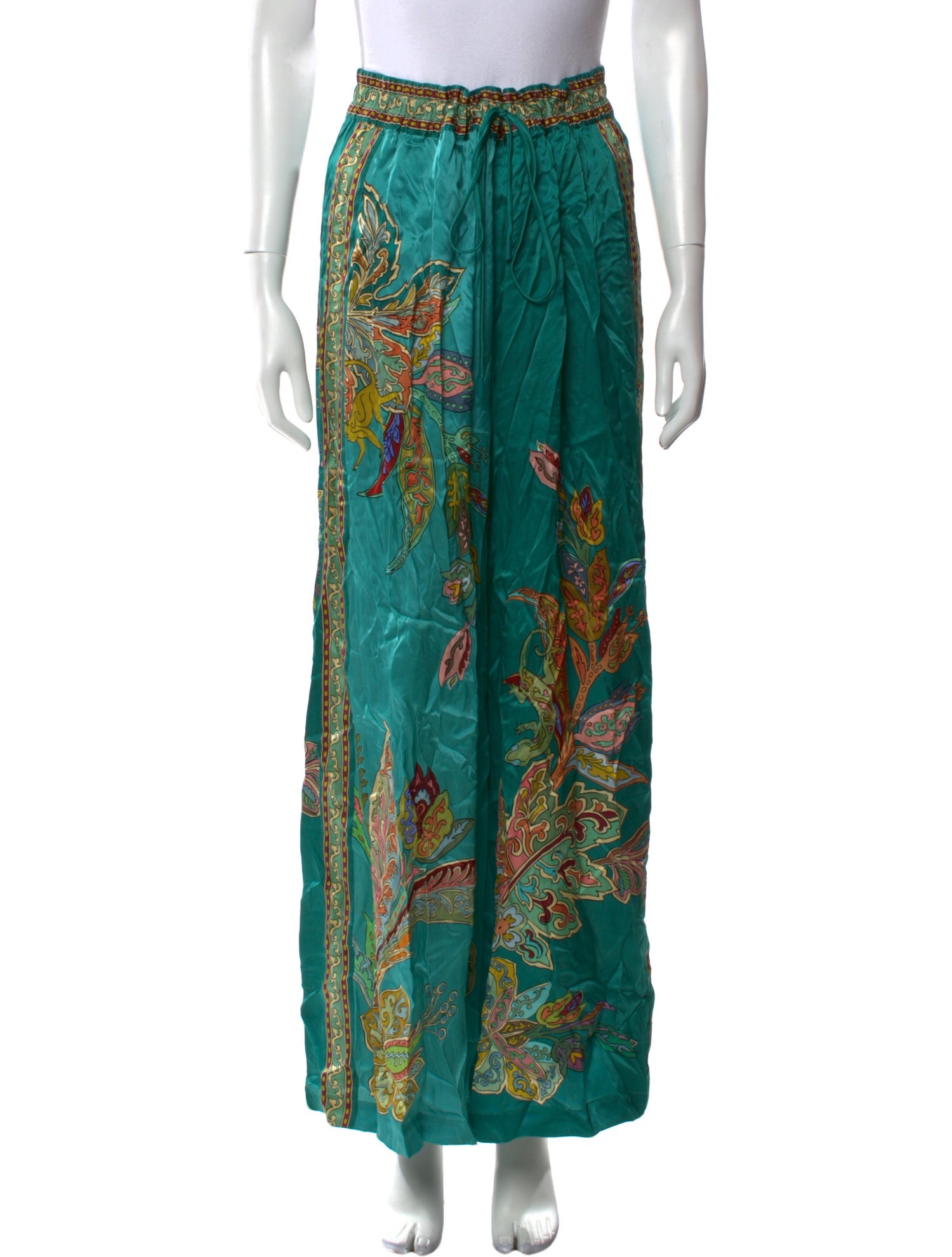 ALÉMAIS Silk Wide Leg Pants