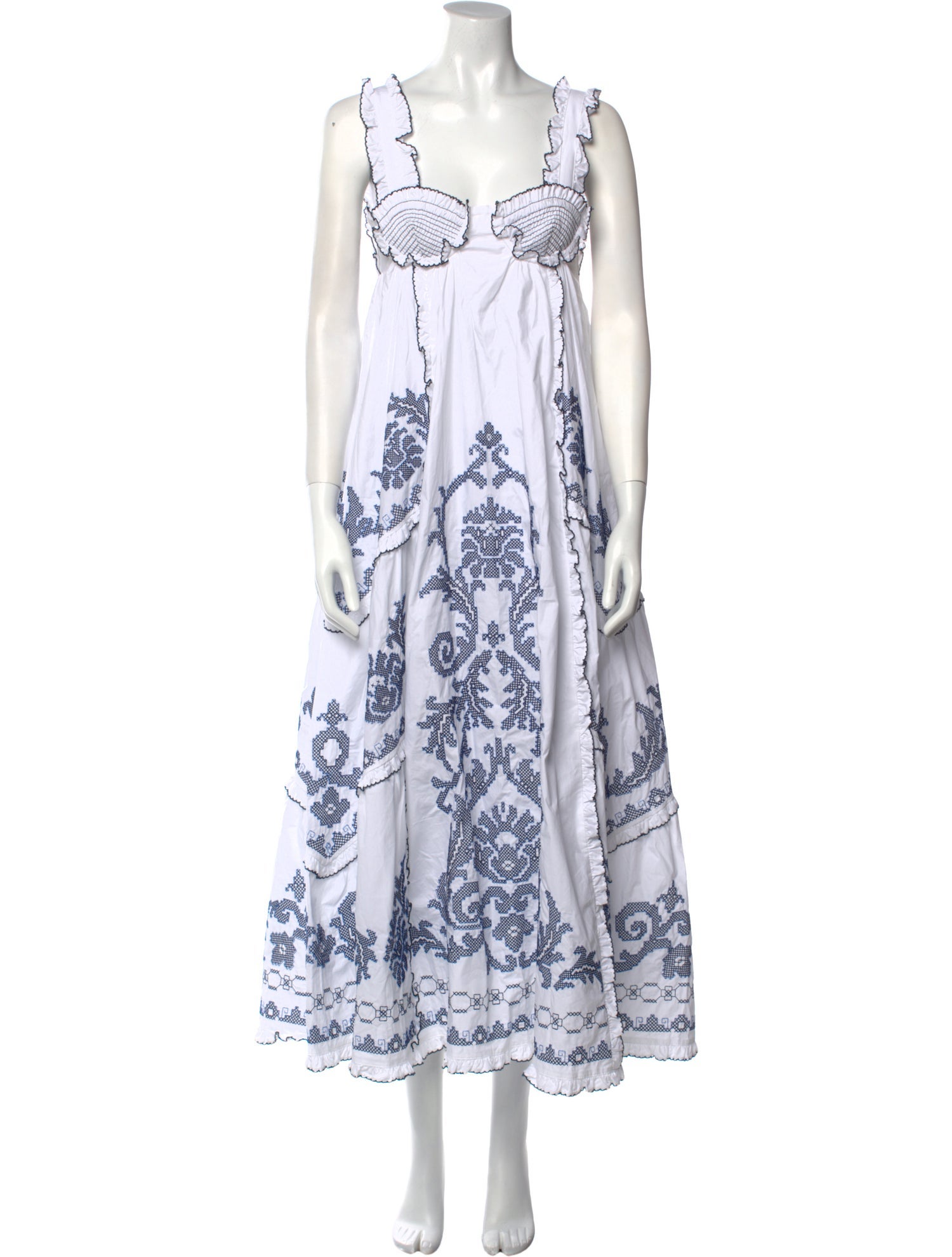 ALÉMAIS Printed Long Dress