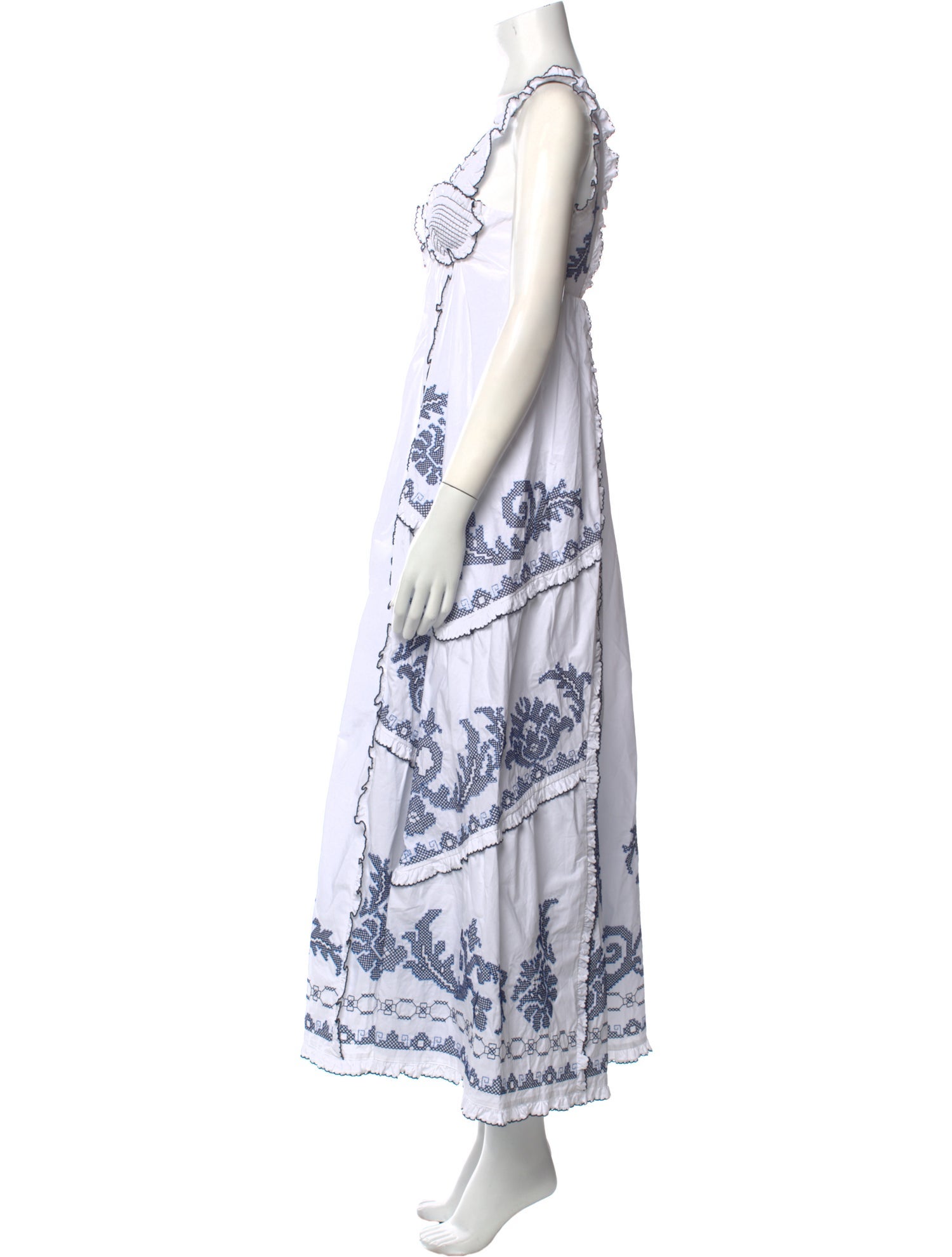 ALÉMAIS Printed Long Dress