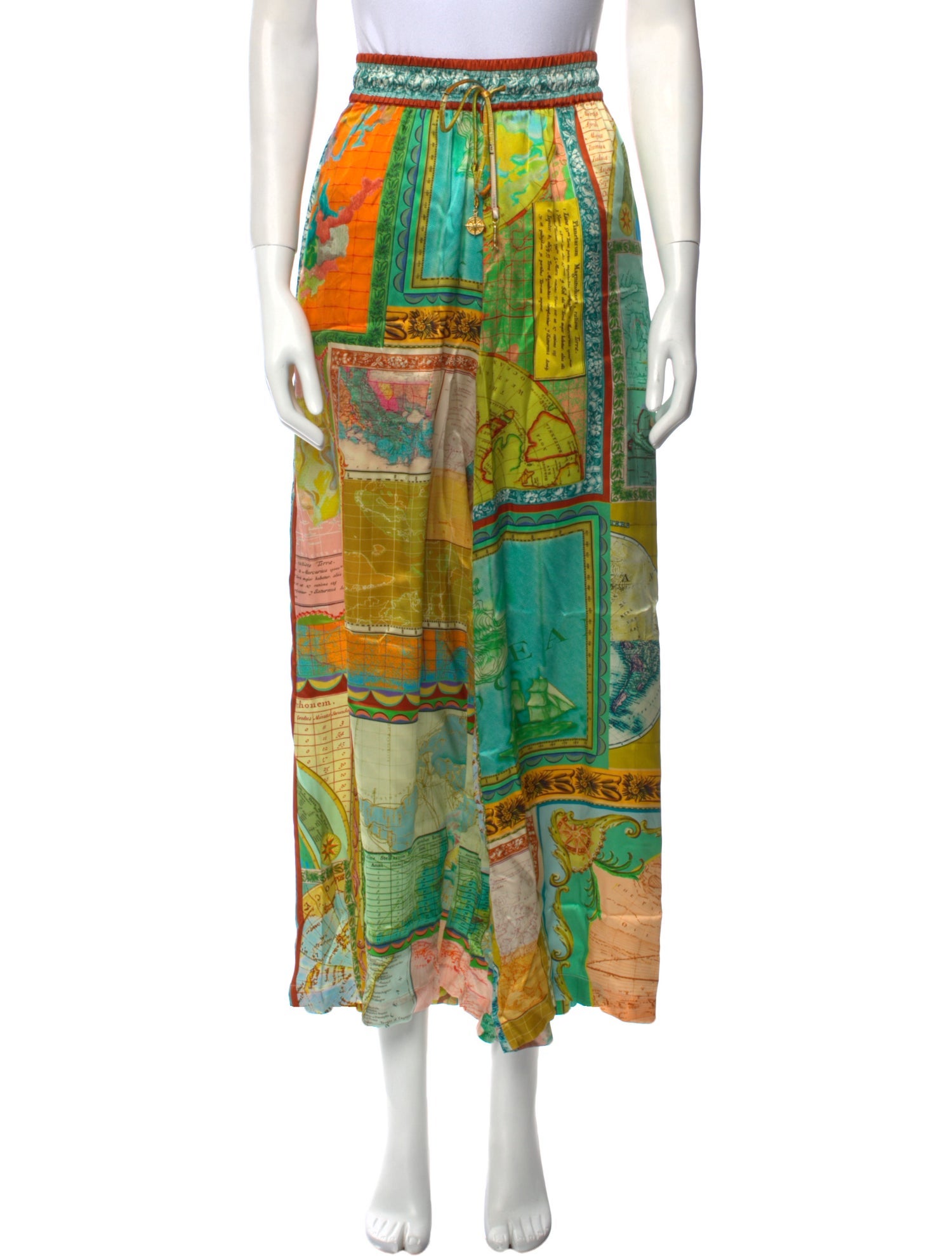 ALÉMAIS Silk Wide Leg Pants