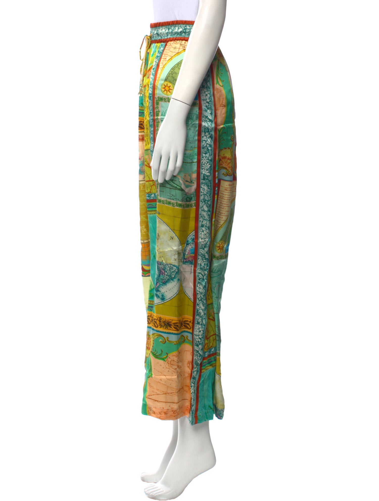 ALÉMAIS Silk Wide Leg Pants