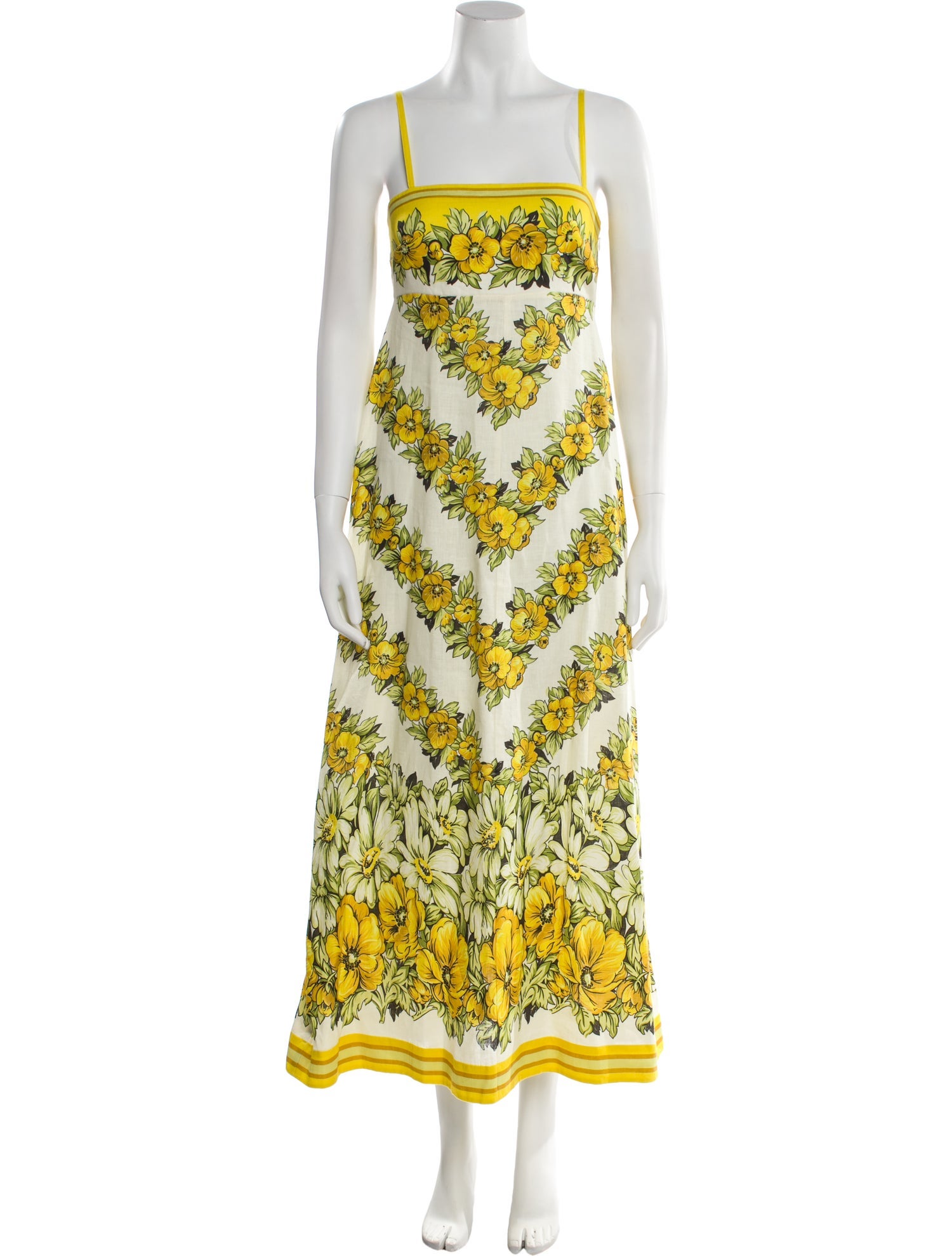 ALÉMAIS Printed Long Dress