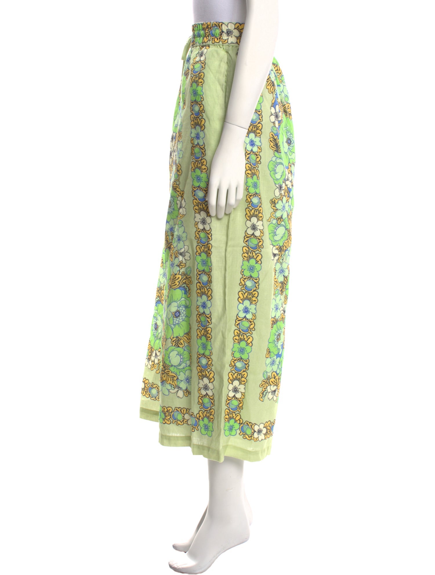 ALÉMAIS Floral Print Wide Leg Pants