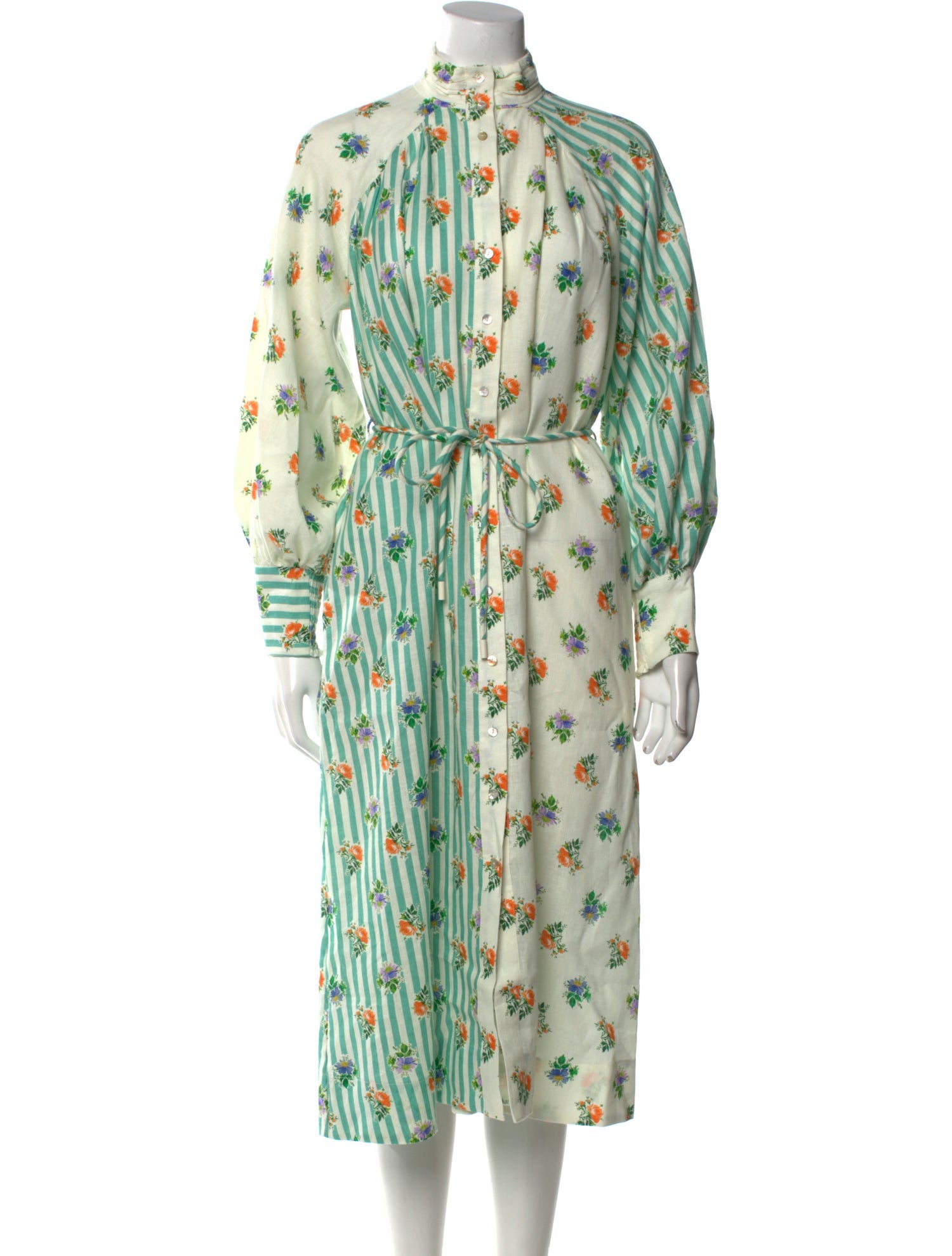 ALÉMAIS Linen Midi Length Dress