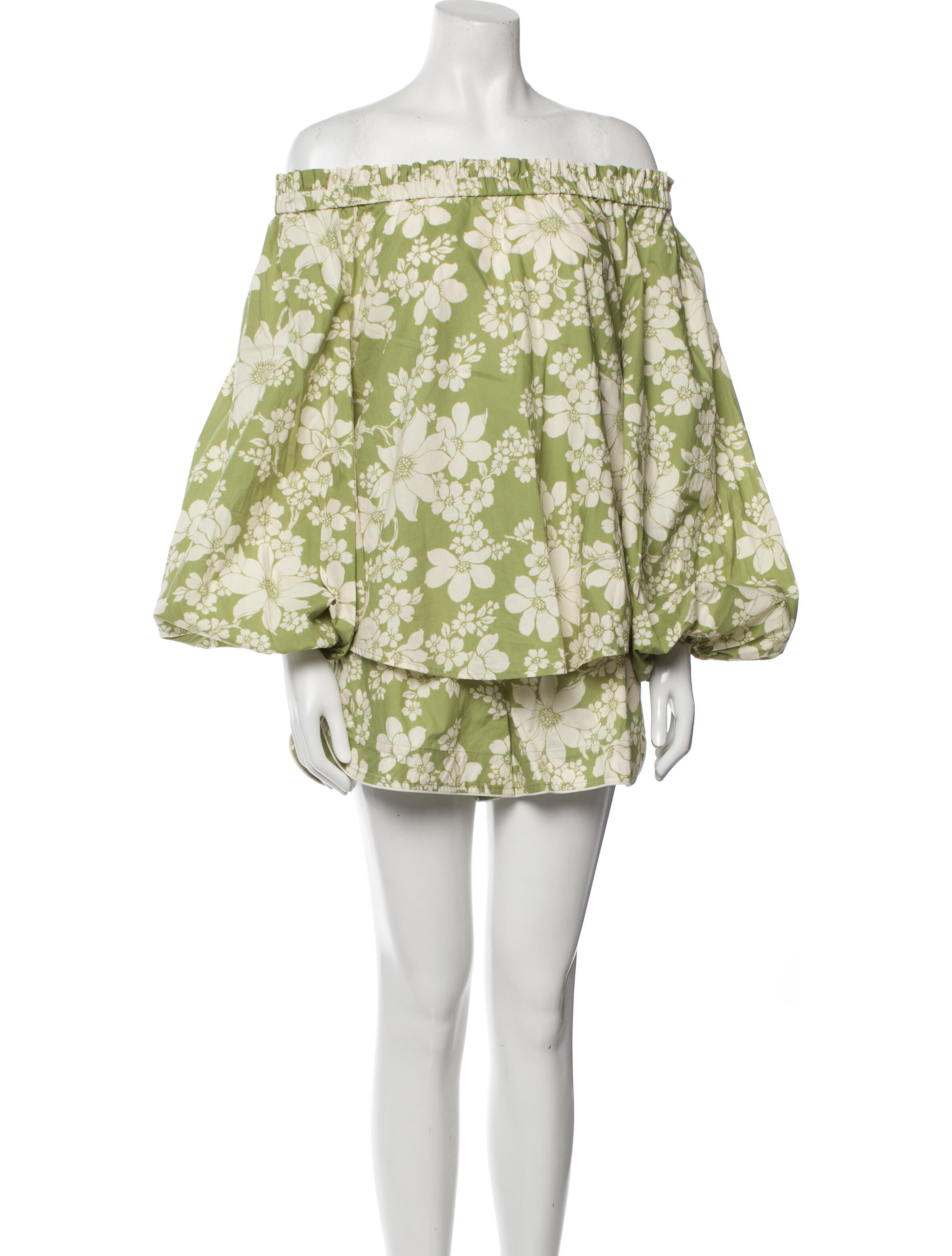 ALÉMAIS Linen Floral Print Short Set