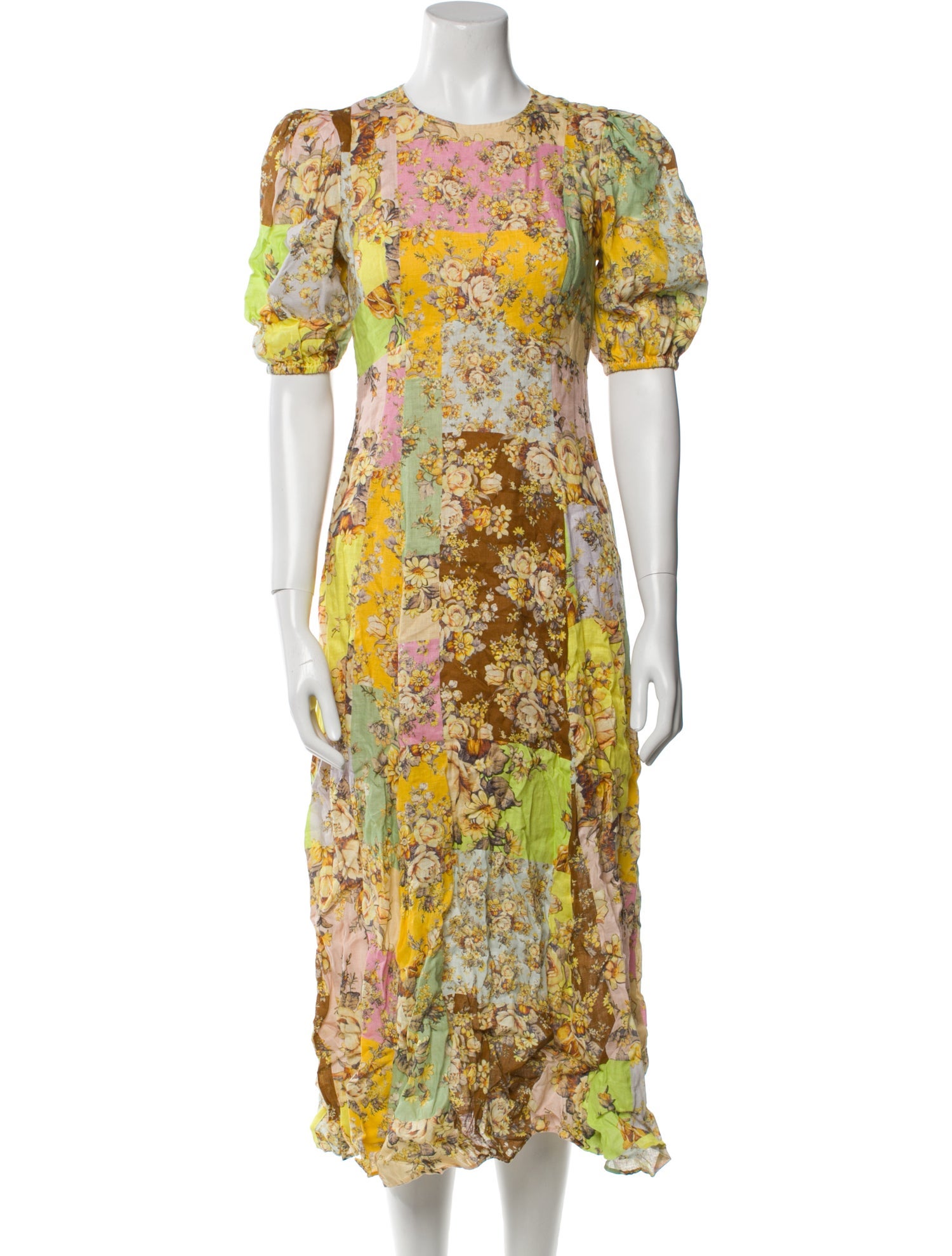 ALÉMAIS Linen Midi Length Dress