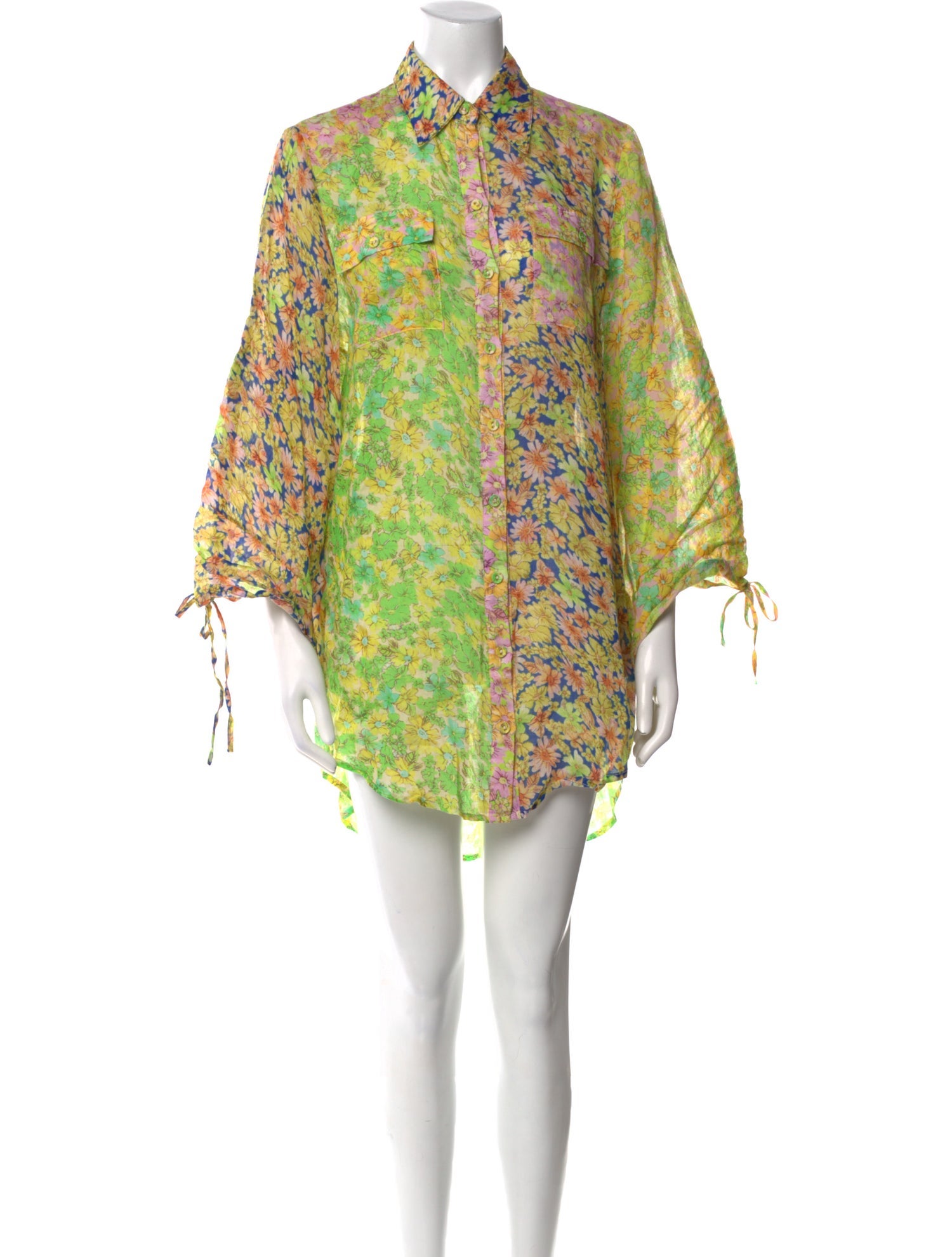 ALÉMAIS Floral Print Mini Dress