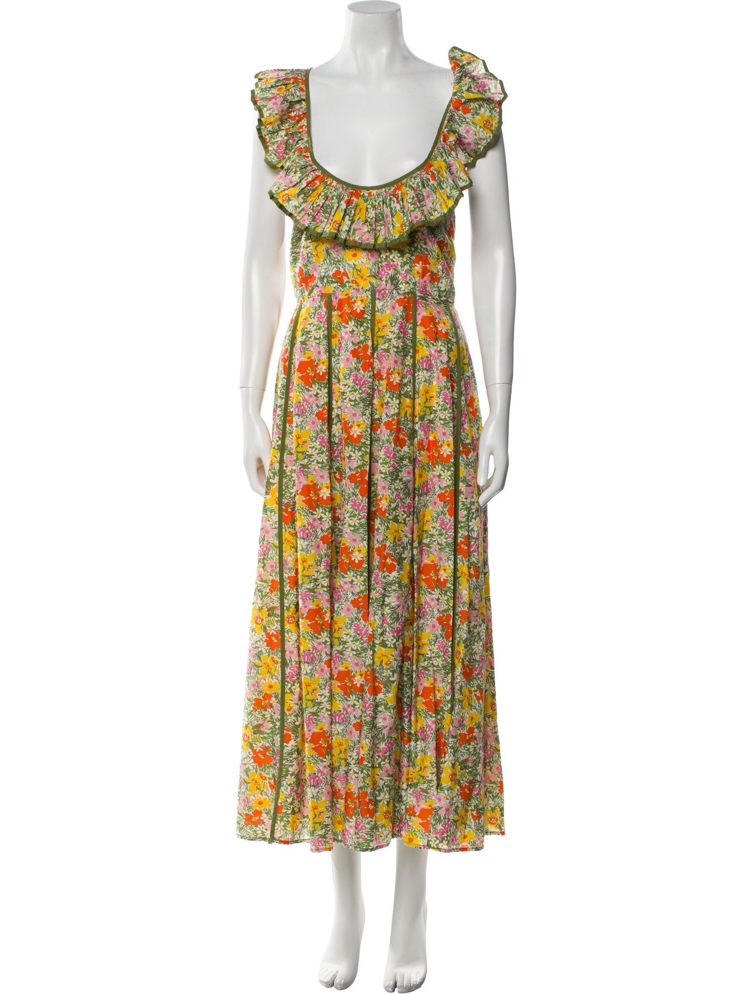 ALÉMAIS Floral Print Long Dress