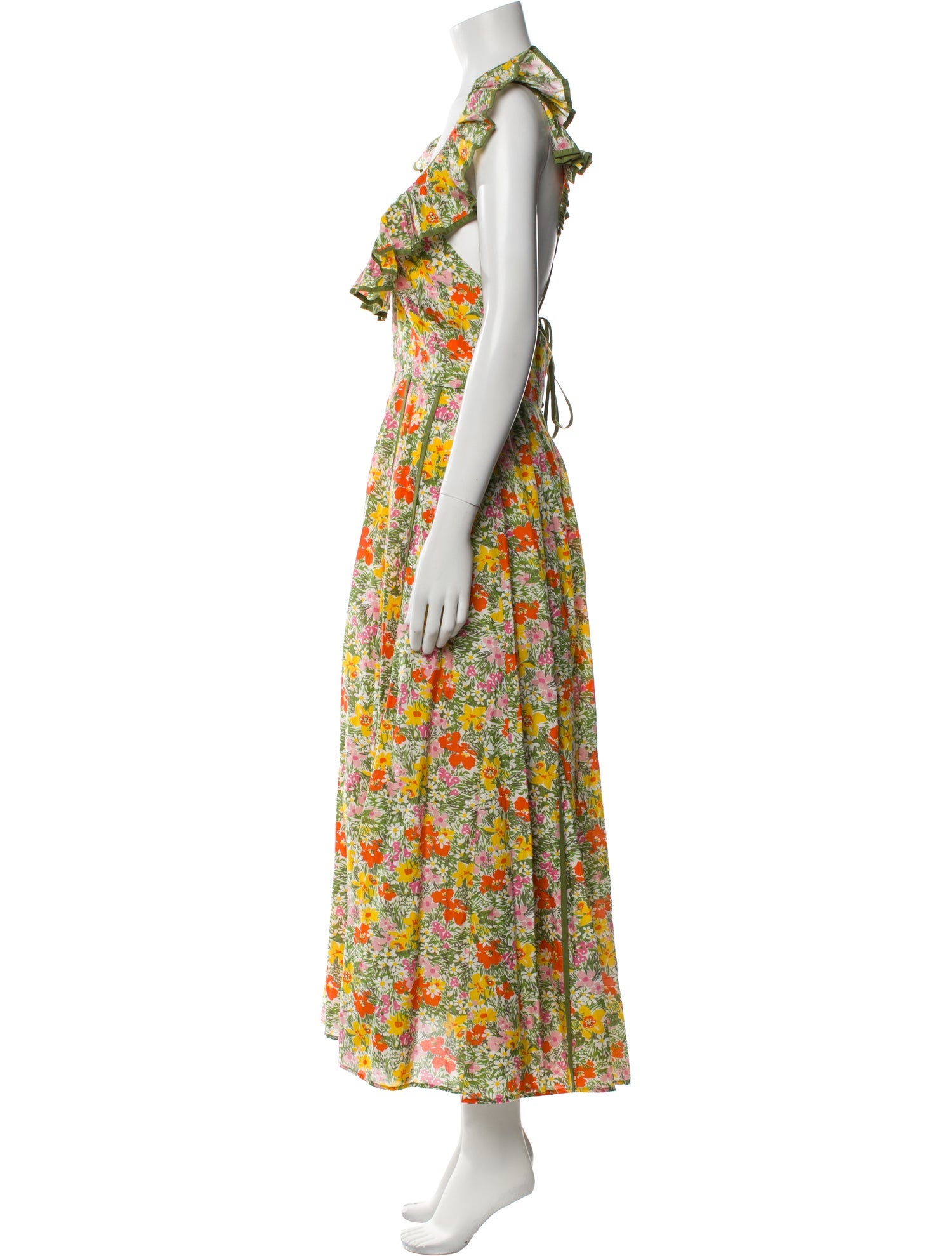 ALÉMAIS Floral Print Long Dress