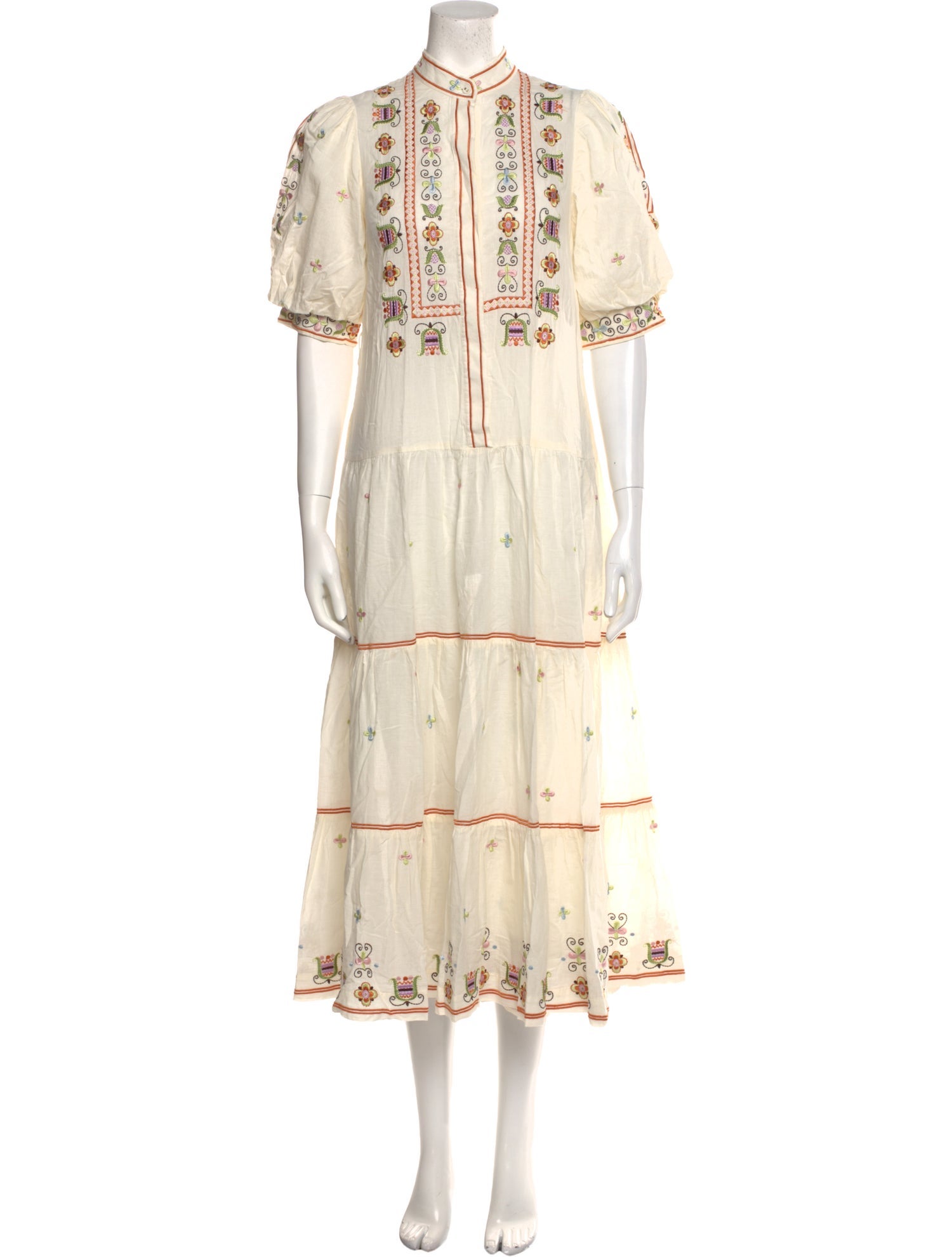 ALÉMAIS Floral Print Long Dress