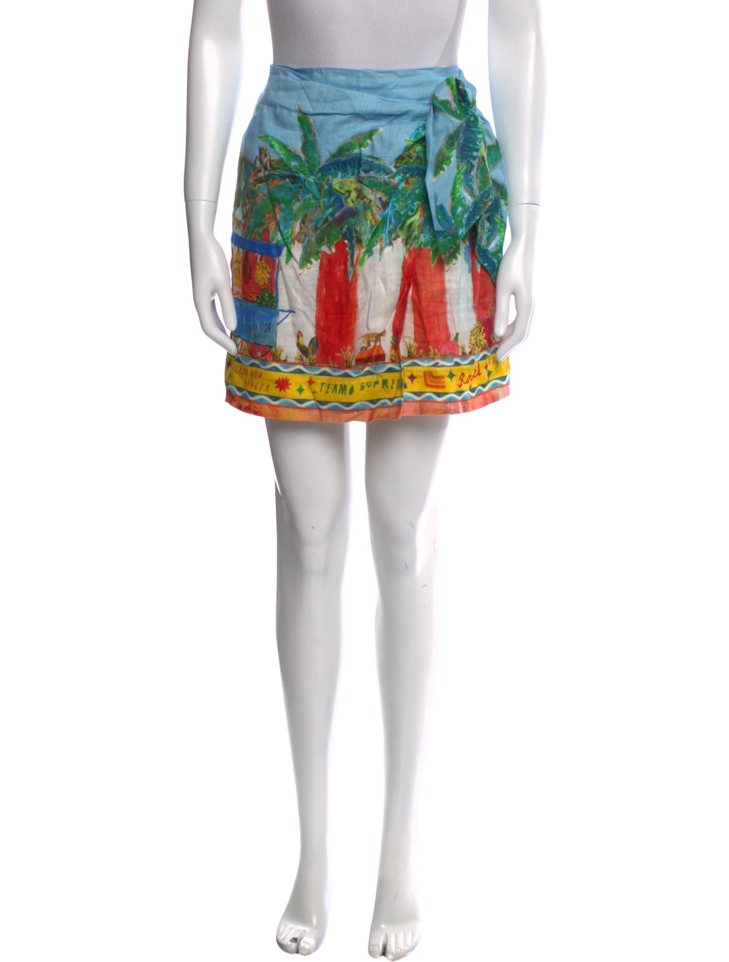 ALÉMAIS Printed Mini Skirt