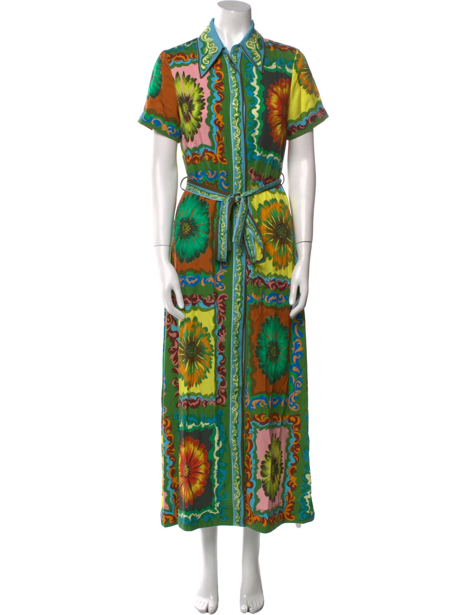 ALÉMAIS Printed Long Dress