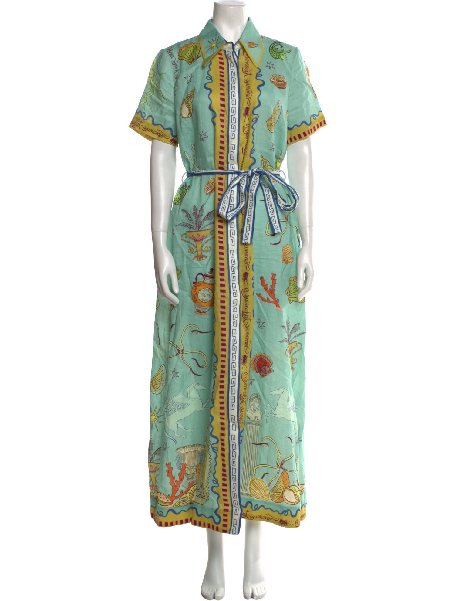 ALÉMAIS Printed Long Dress