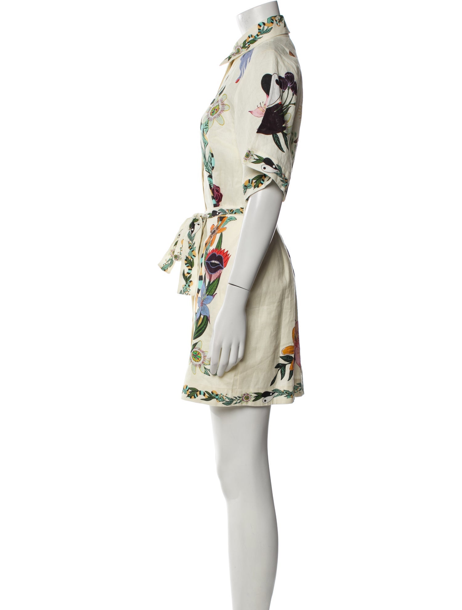 ALÉMAIS Linen Mini Dress