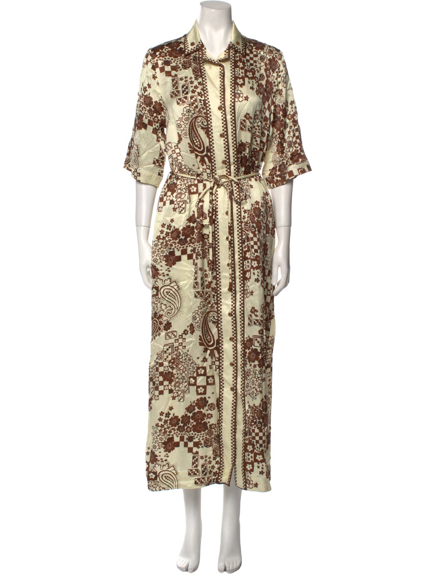 ALÉMAIS Floral Print Long Dress