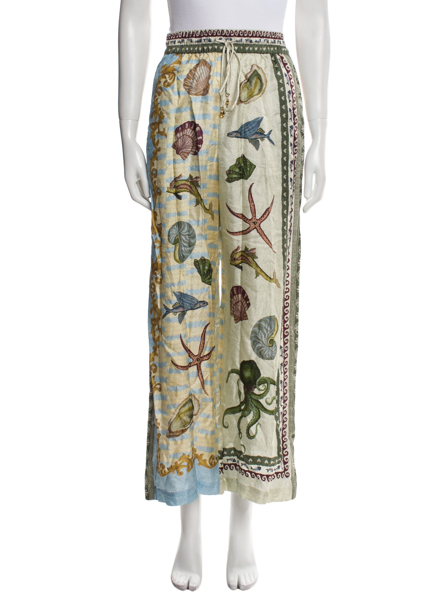 ALÉMAIS Silk Wide Leg Pants