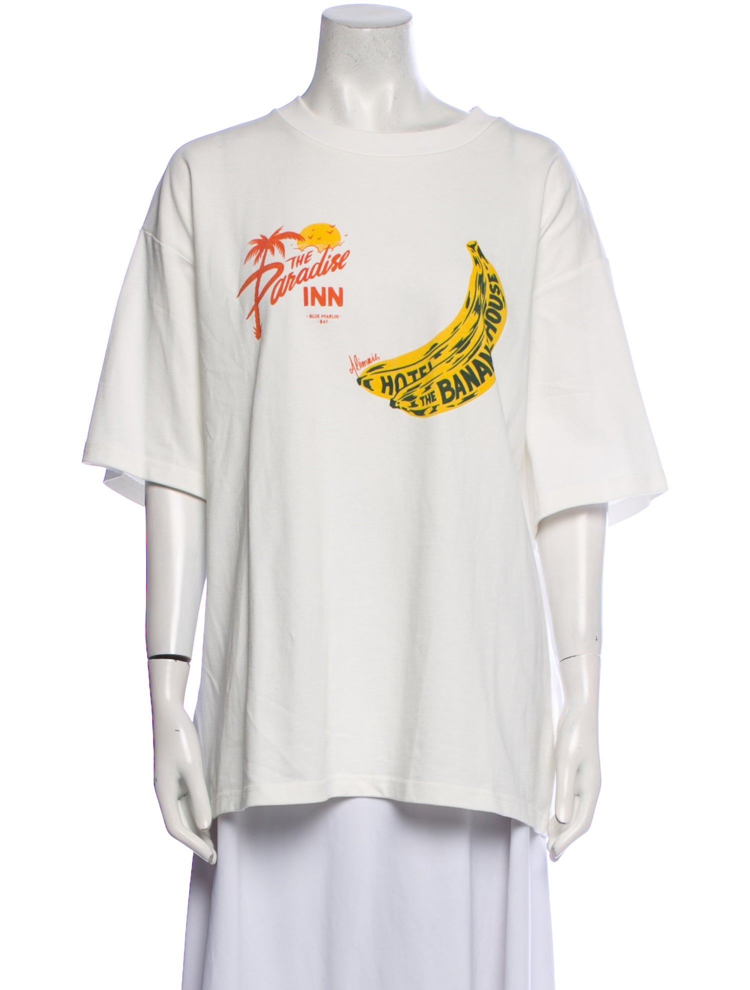 ALÉMAIS Graphic Print Crew Neck T-Shirt