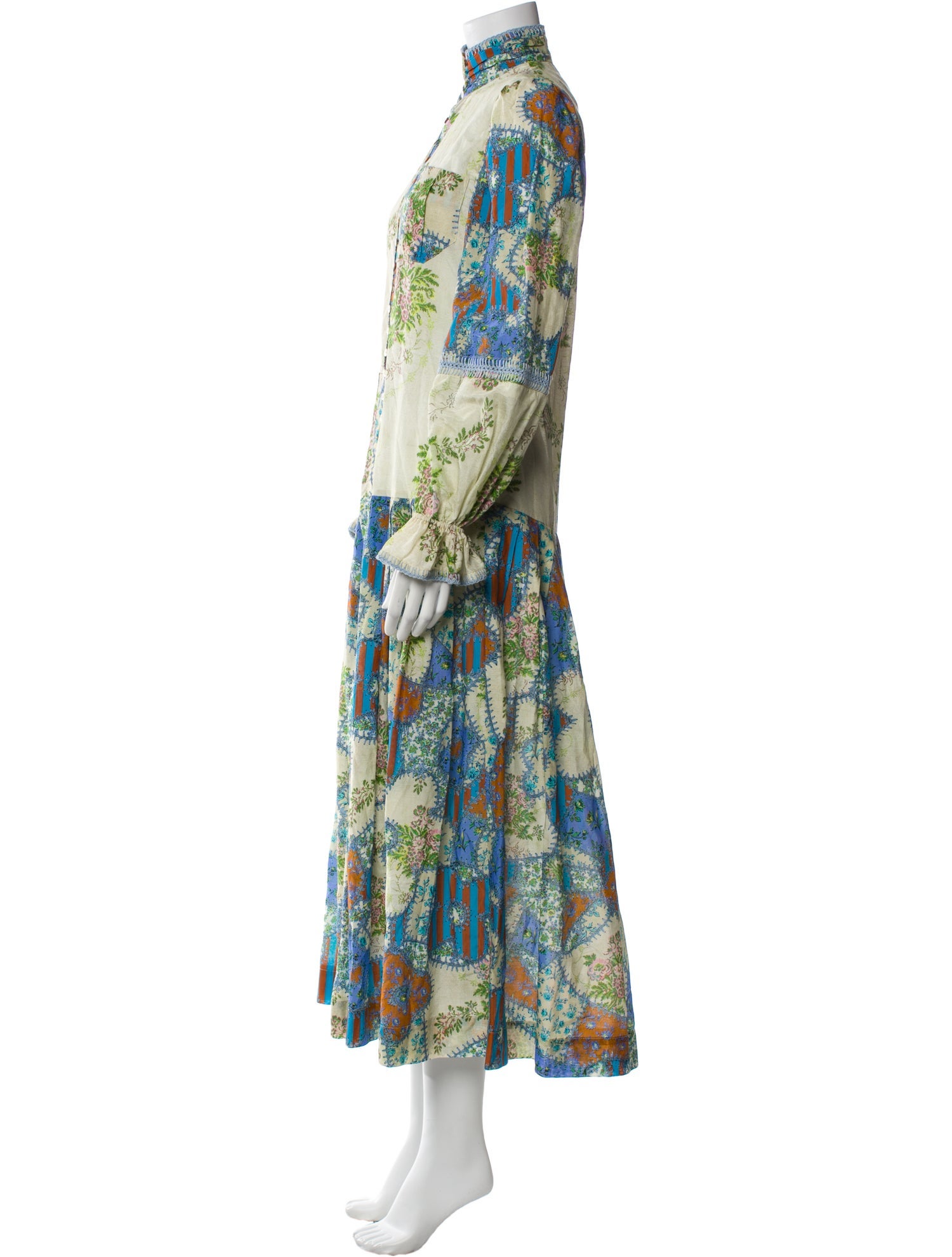 ALÉMAIS Floral Print Long Dress