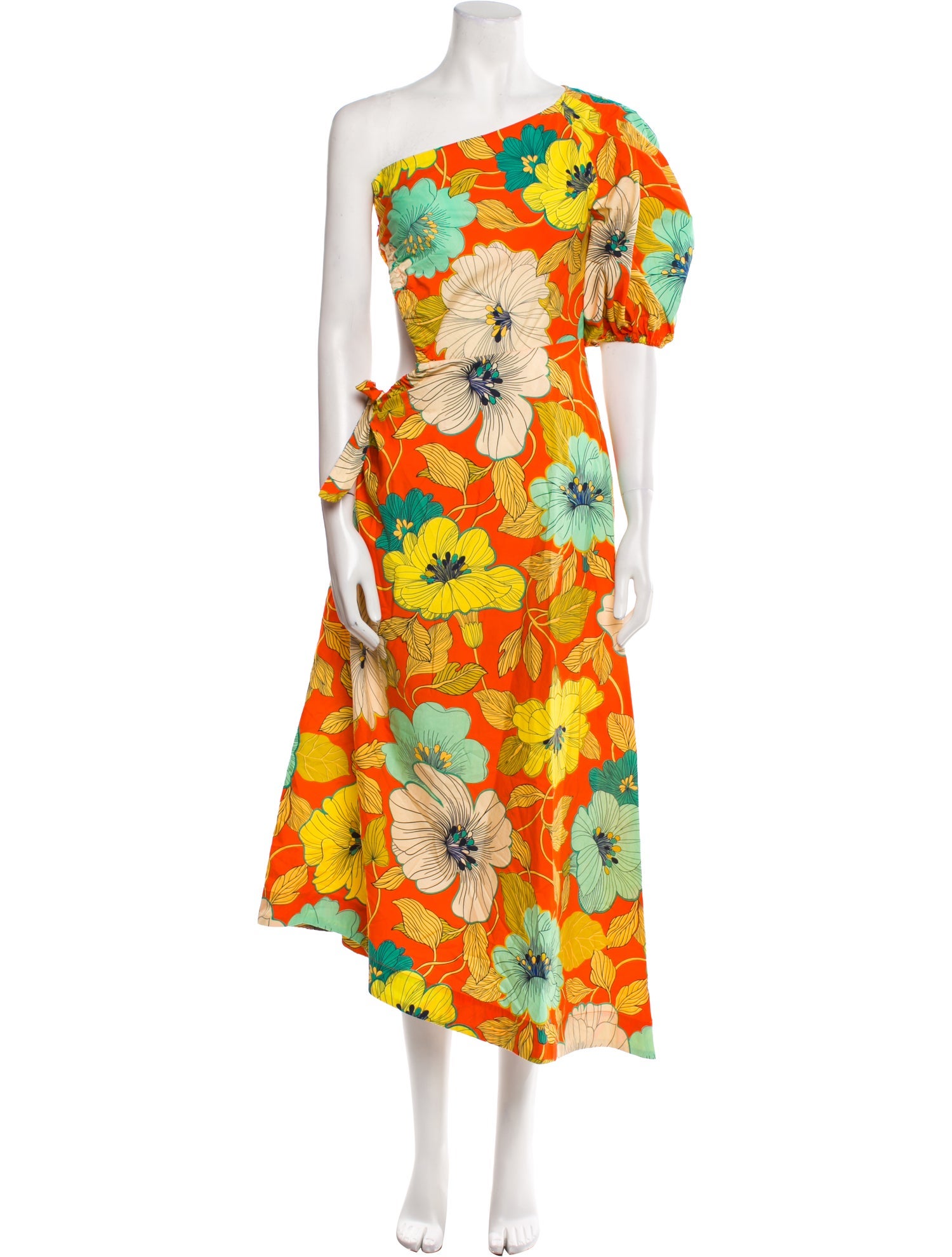 ALÉMAIS Floral Print Long Dress