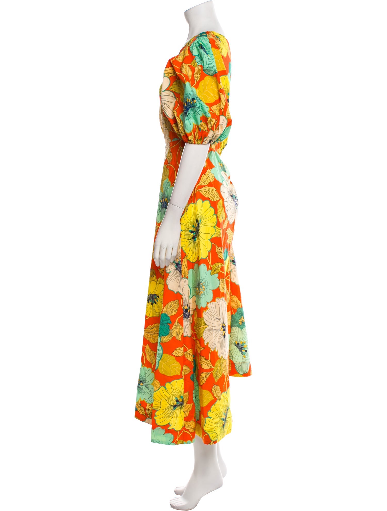 ALÉMAIS Floral Print Long Dress