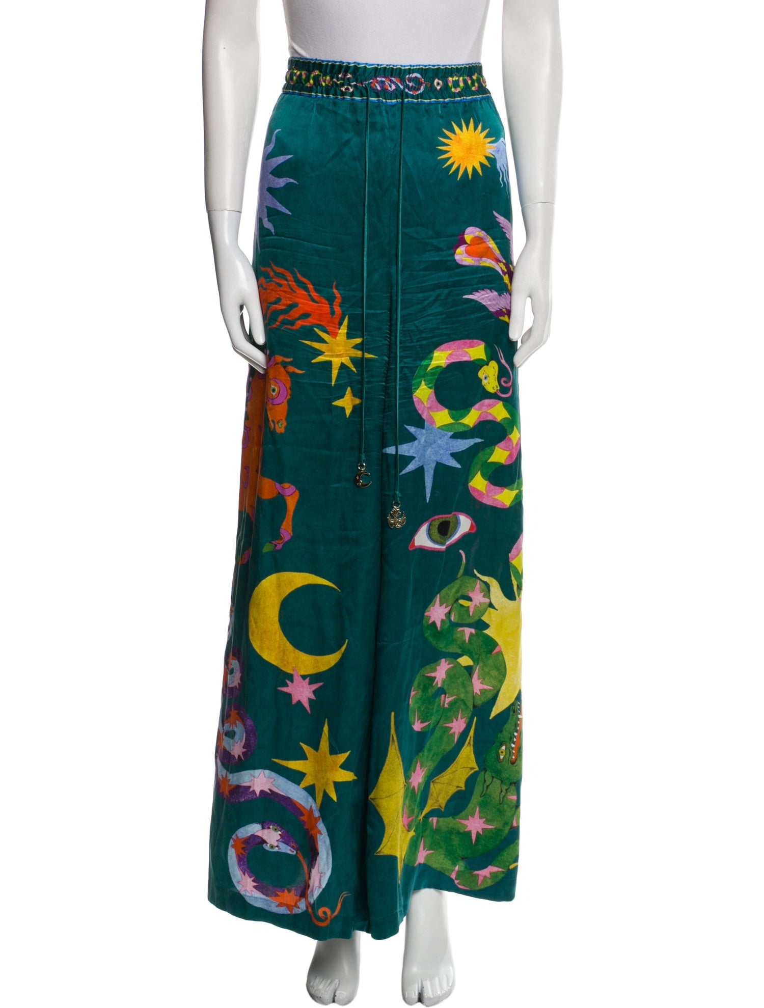 ALÉMAIS Silk Wide Leg Pants