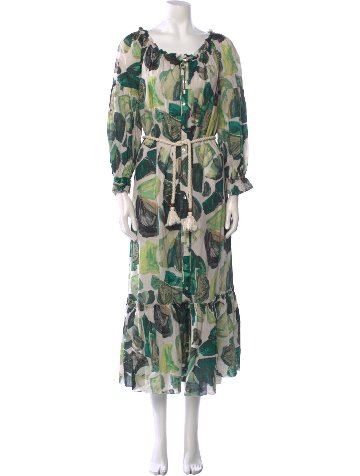 ALÉMAIS Printed Long Dress