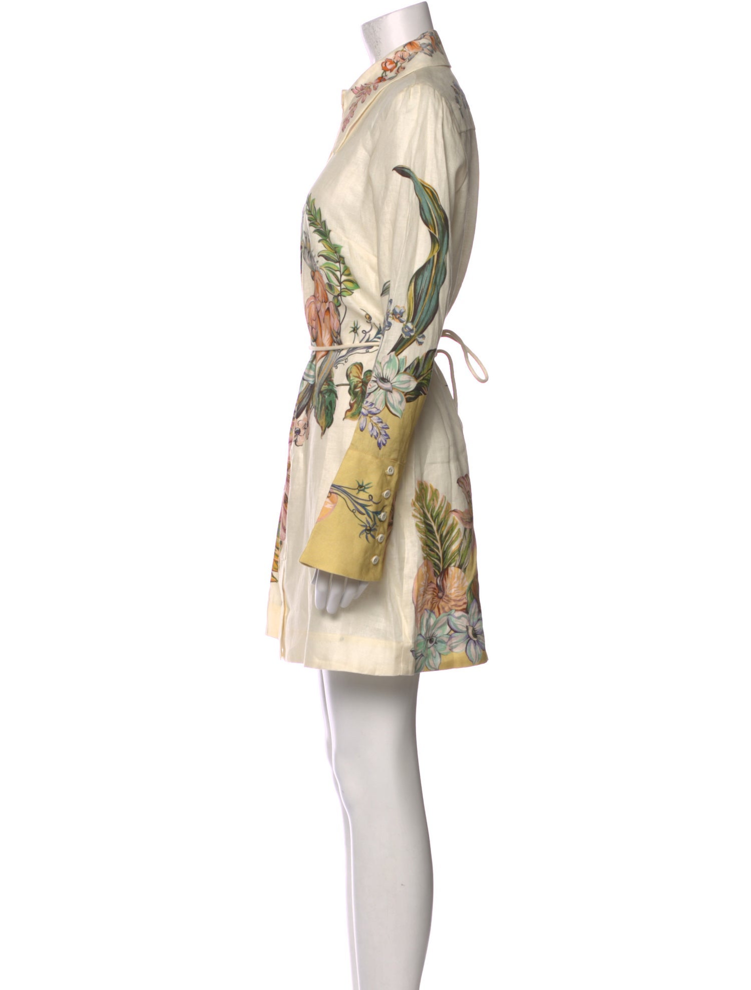 ALÉMAIS Floral Print Mini Dress w/ Tags