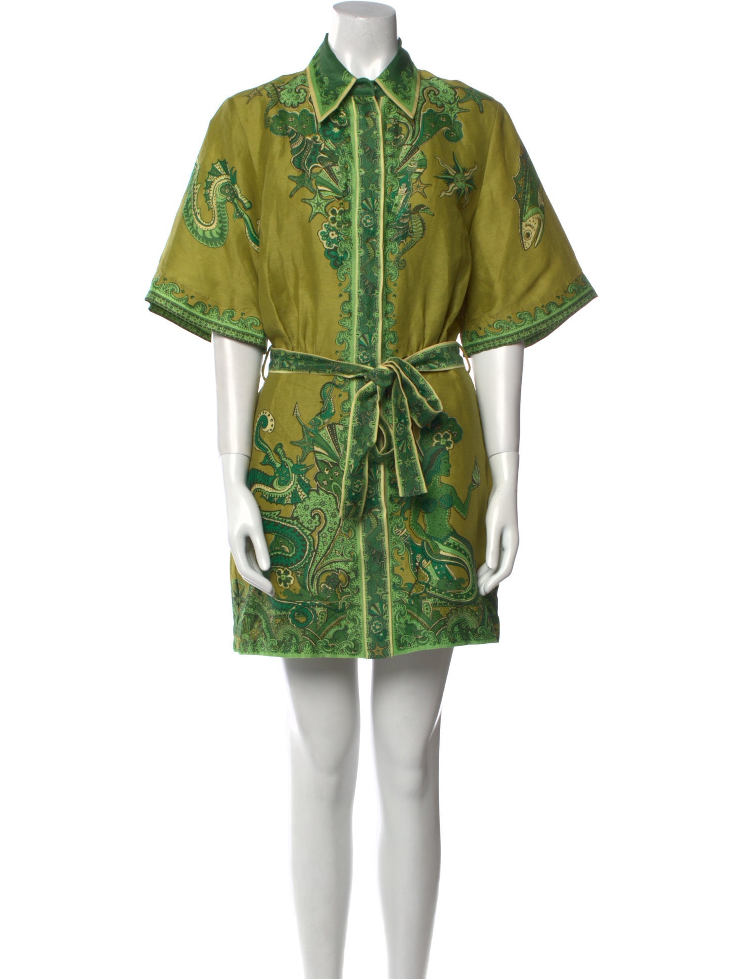 ALÉMAIS Linen Mini Dress