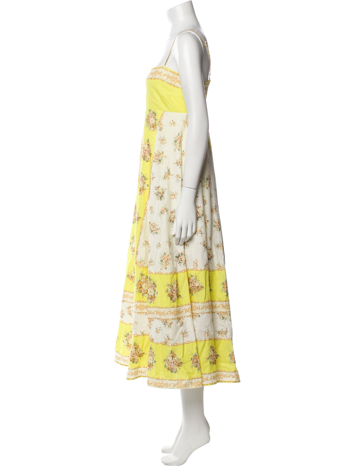 ALÉMAIS Floral Print Midi Length Dress