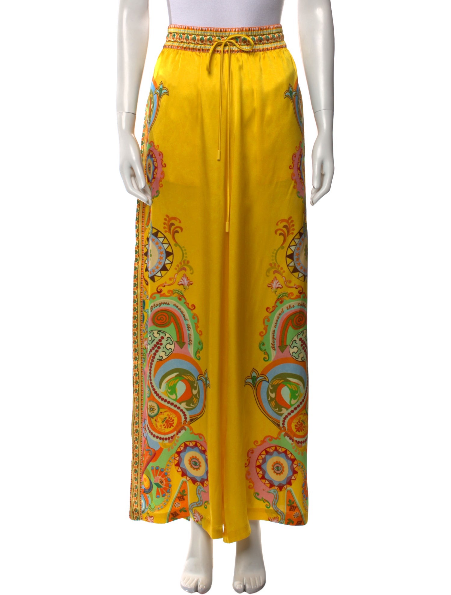 ALÉMAIS Silk Wide Leg Pants