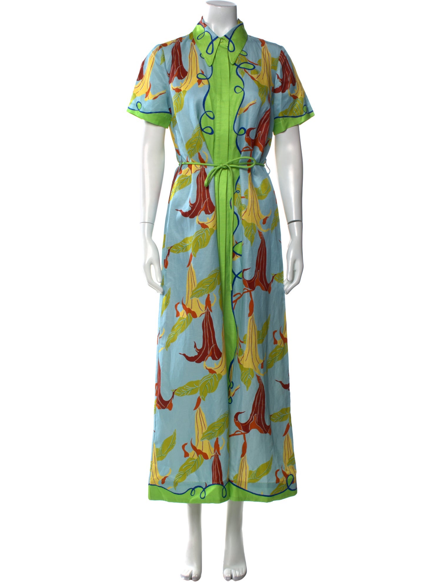 ALÉMAIS Printed Long Dress